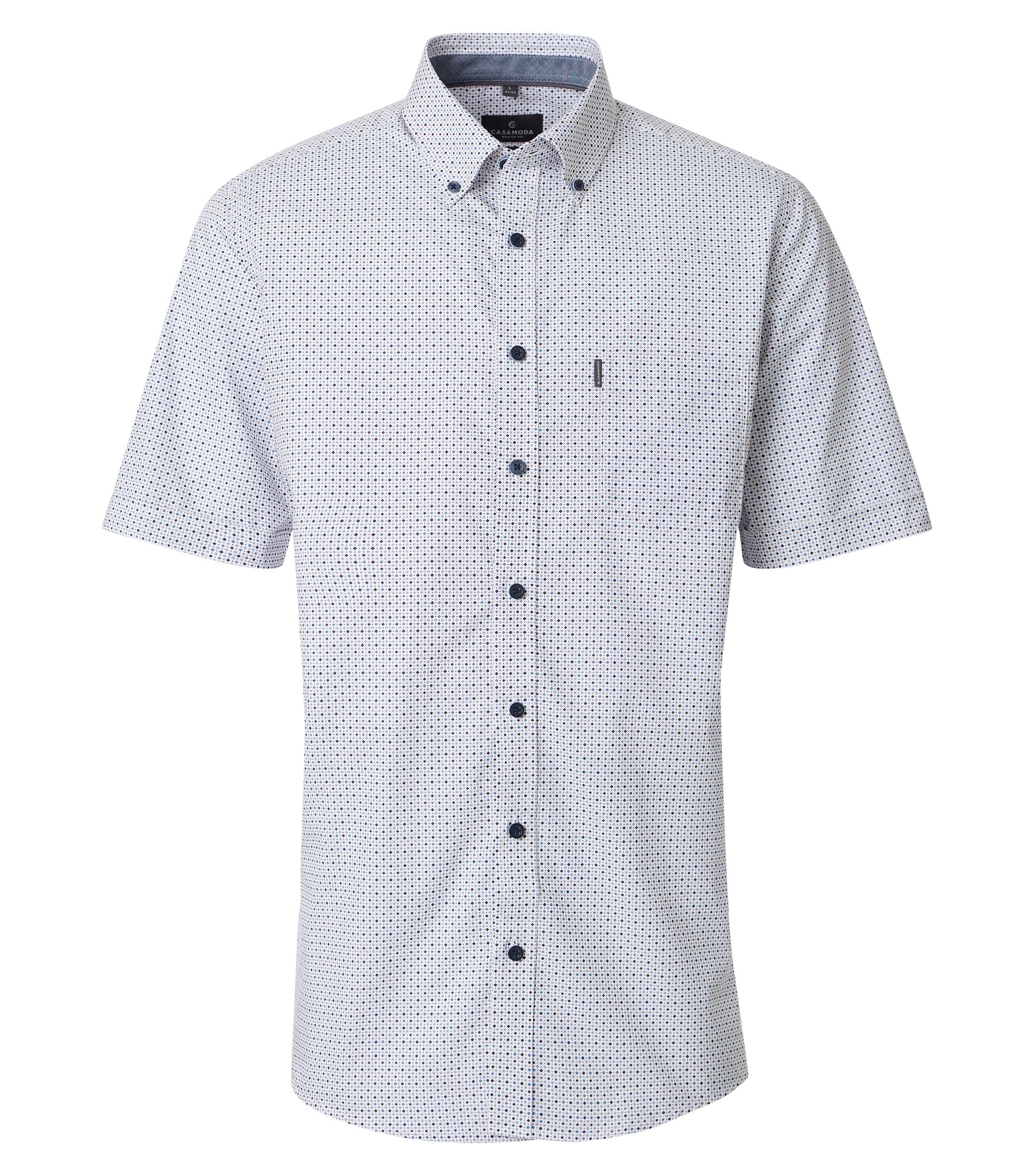 Casa Moda Herren Hemden kurz Blau