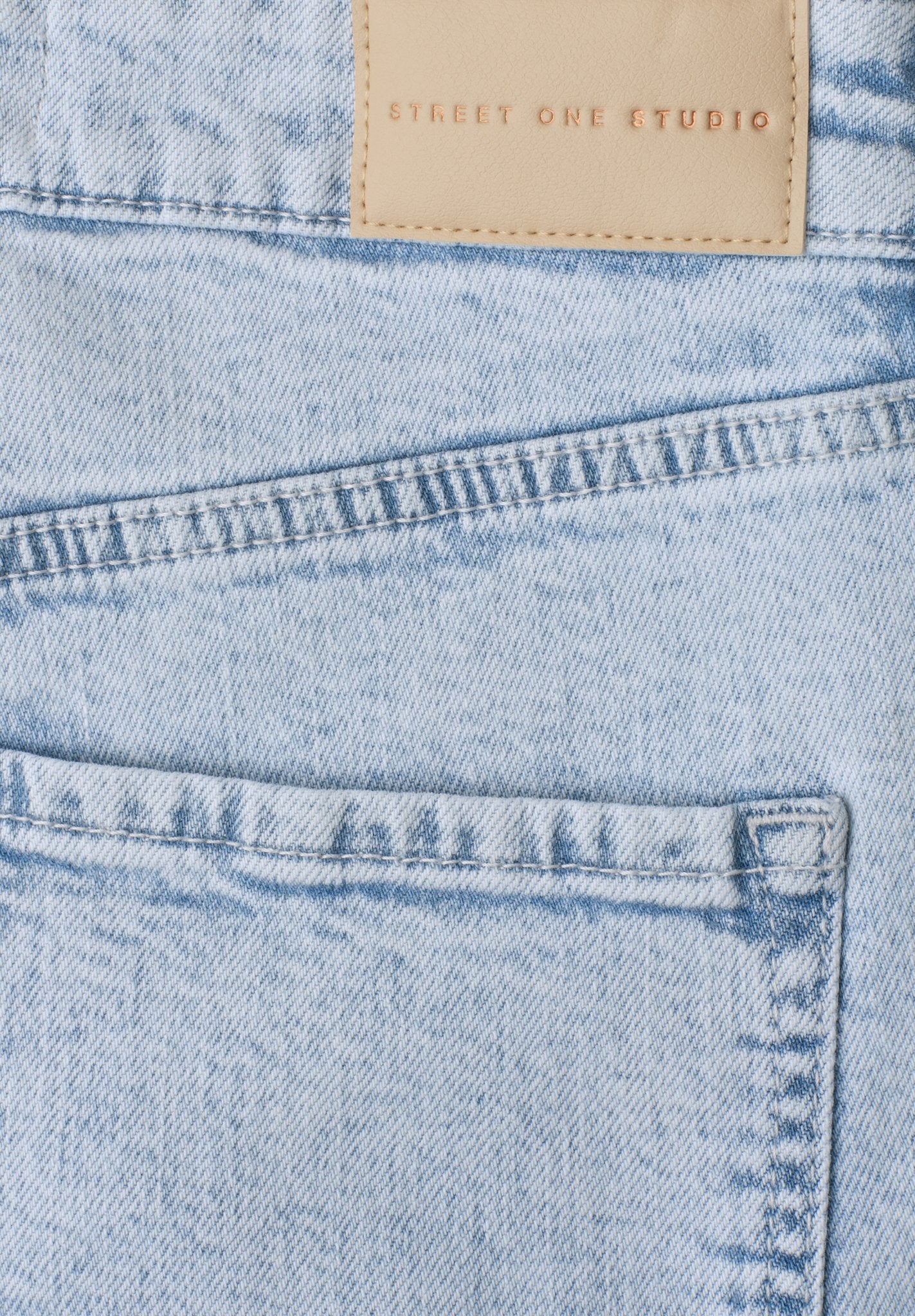 Street One Studio Damen Hosen Bleached