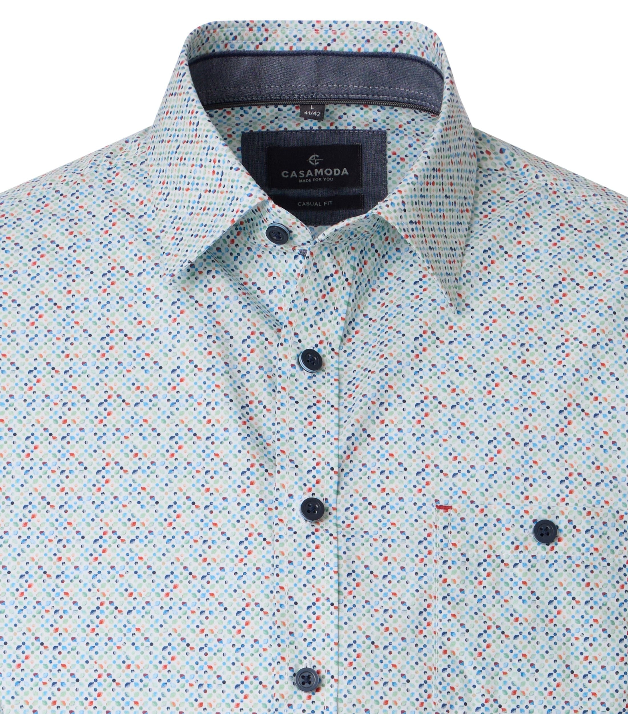 Casa Moda Herren Hemden kurz Gruen