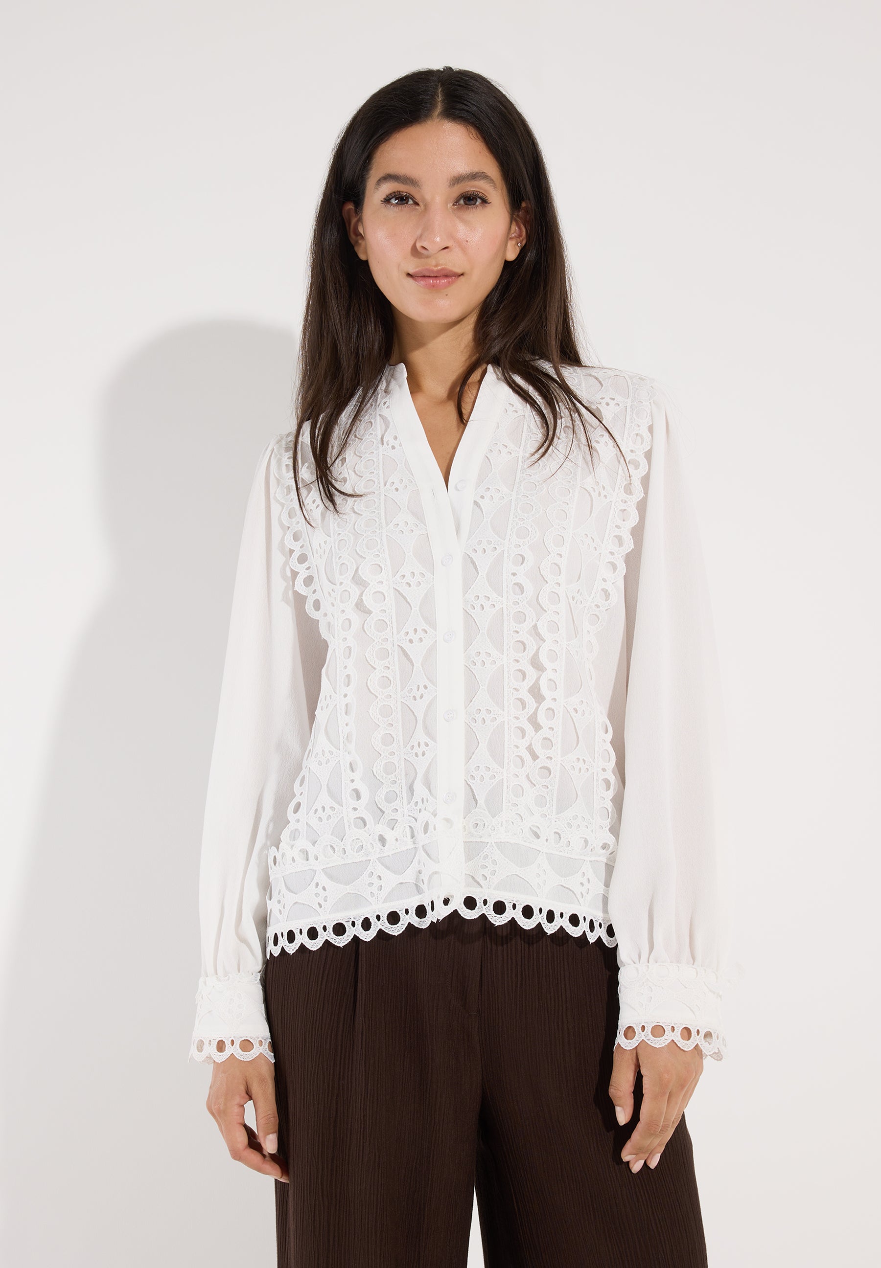 More & More Damen Blusen Off White