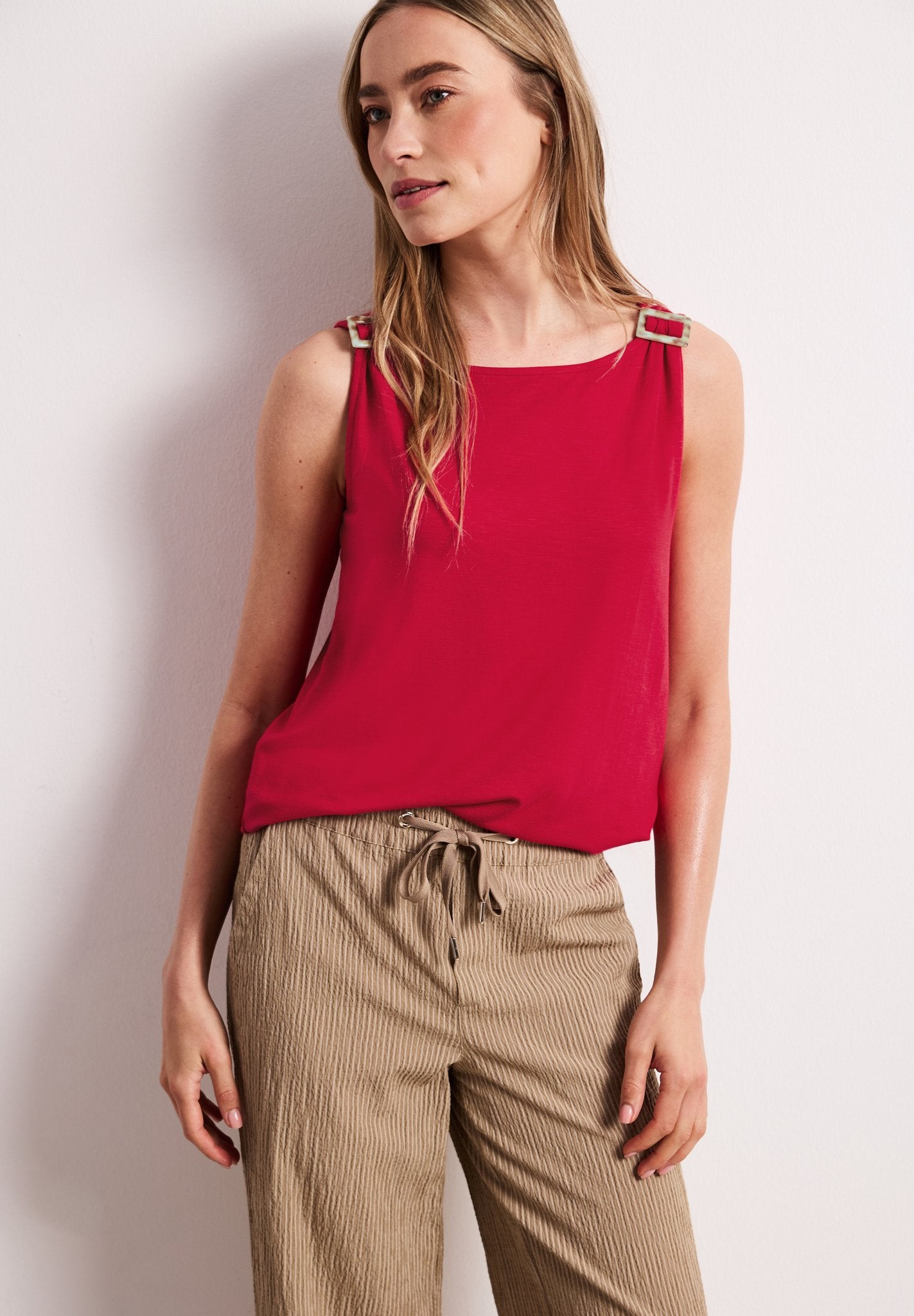 Street One Damen T-Shirts Salsa Red