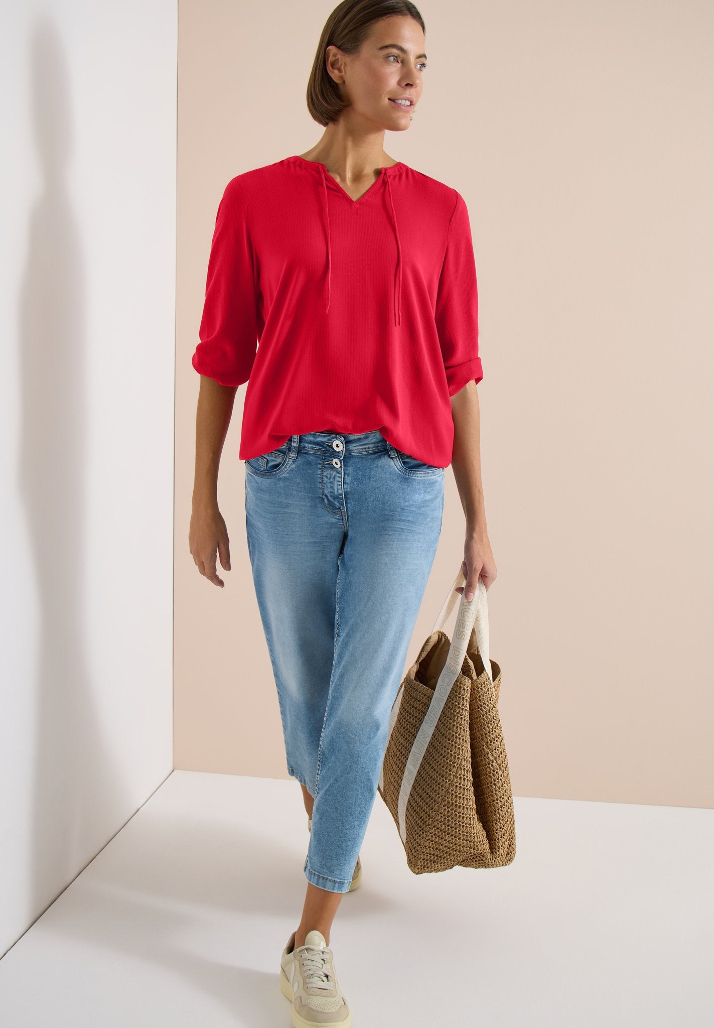 Cecil Damen Blusen Fresh Red