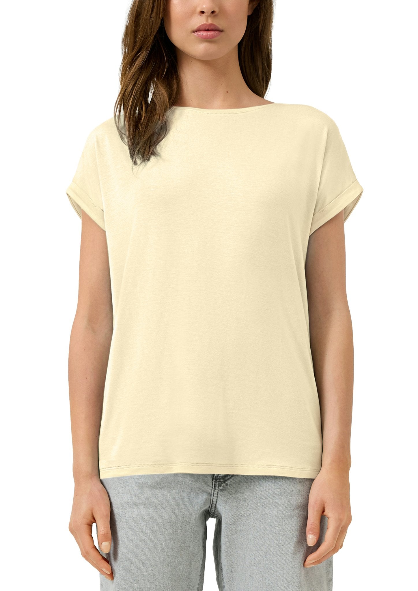 QS by S.Oliver Damen T-Shirts Yellow