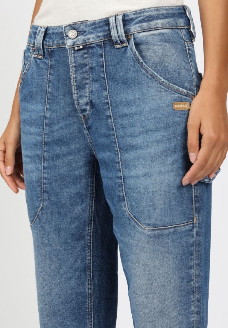 Gang Damen Jeans  Midblue