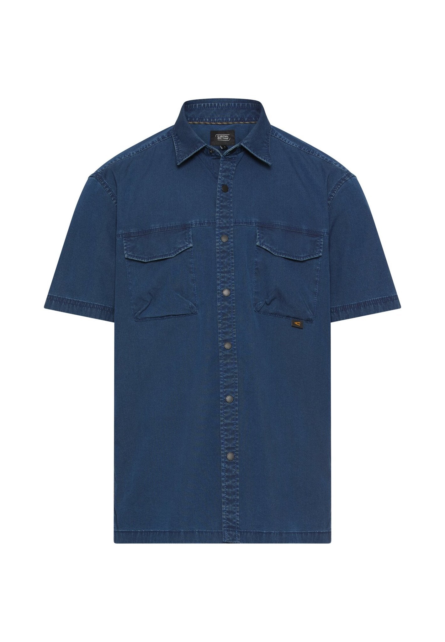 Camel active Herren Hemden kurz Indigo Blue