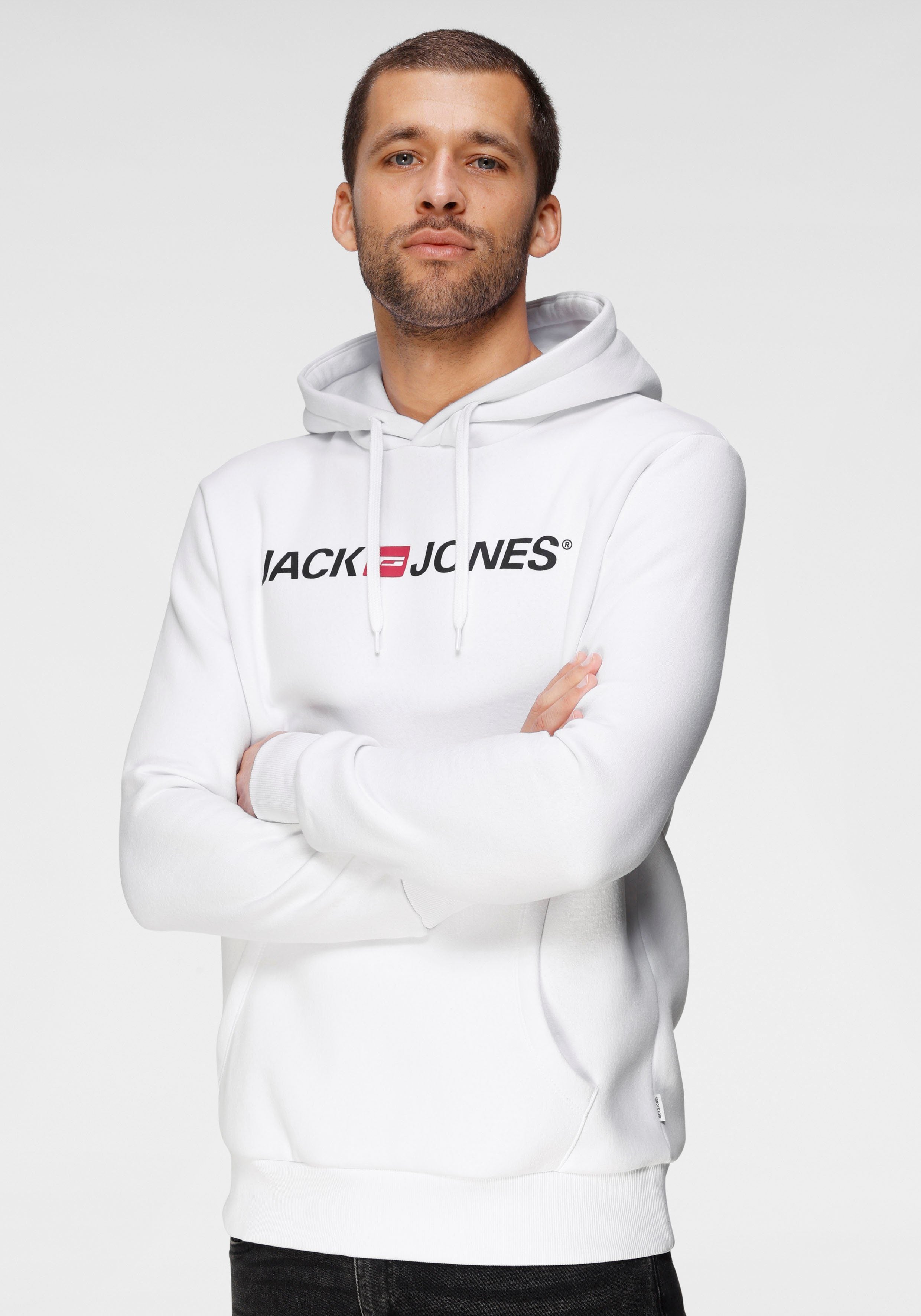 Jack & Jones Herren Sweatshirts White/Reg Fit