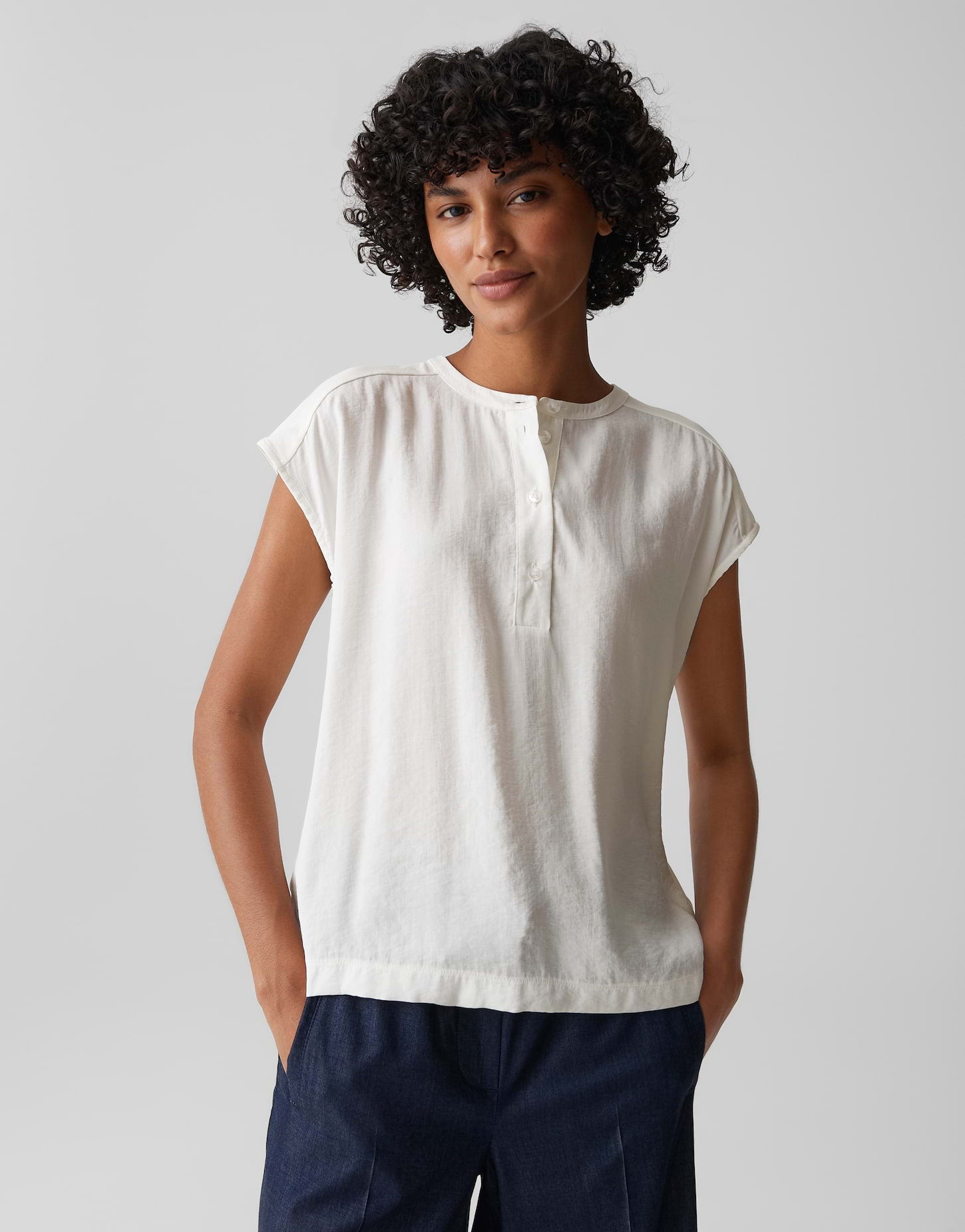 Opus Damen T-Shirts Light Cotton