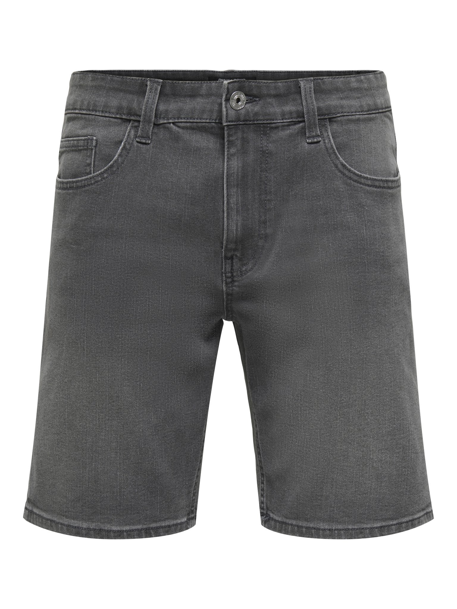 Only & Sons Herren Shorts Dark Grey Denim
