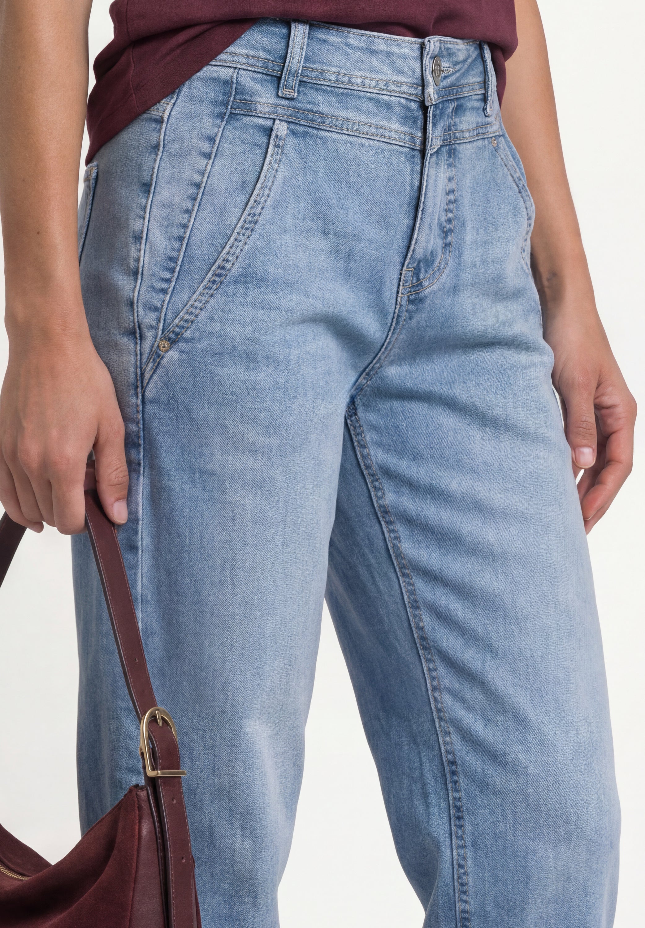 Street One Damen Hosen Light Blu