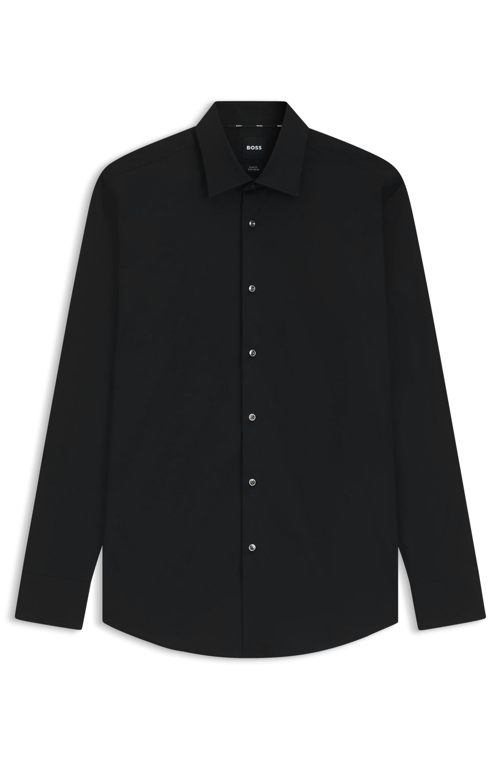 Boss Herren Hemden lang Black