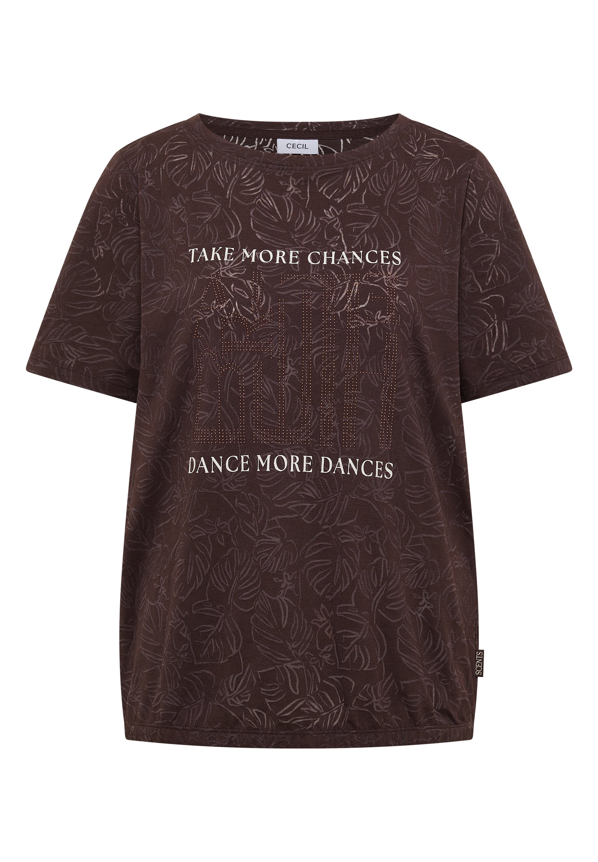 Cecil Damen T-Shirts Brown Cac