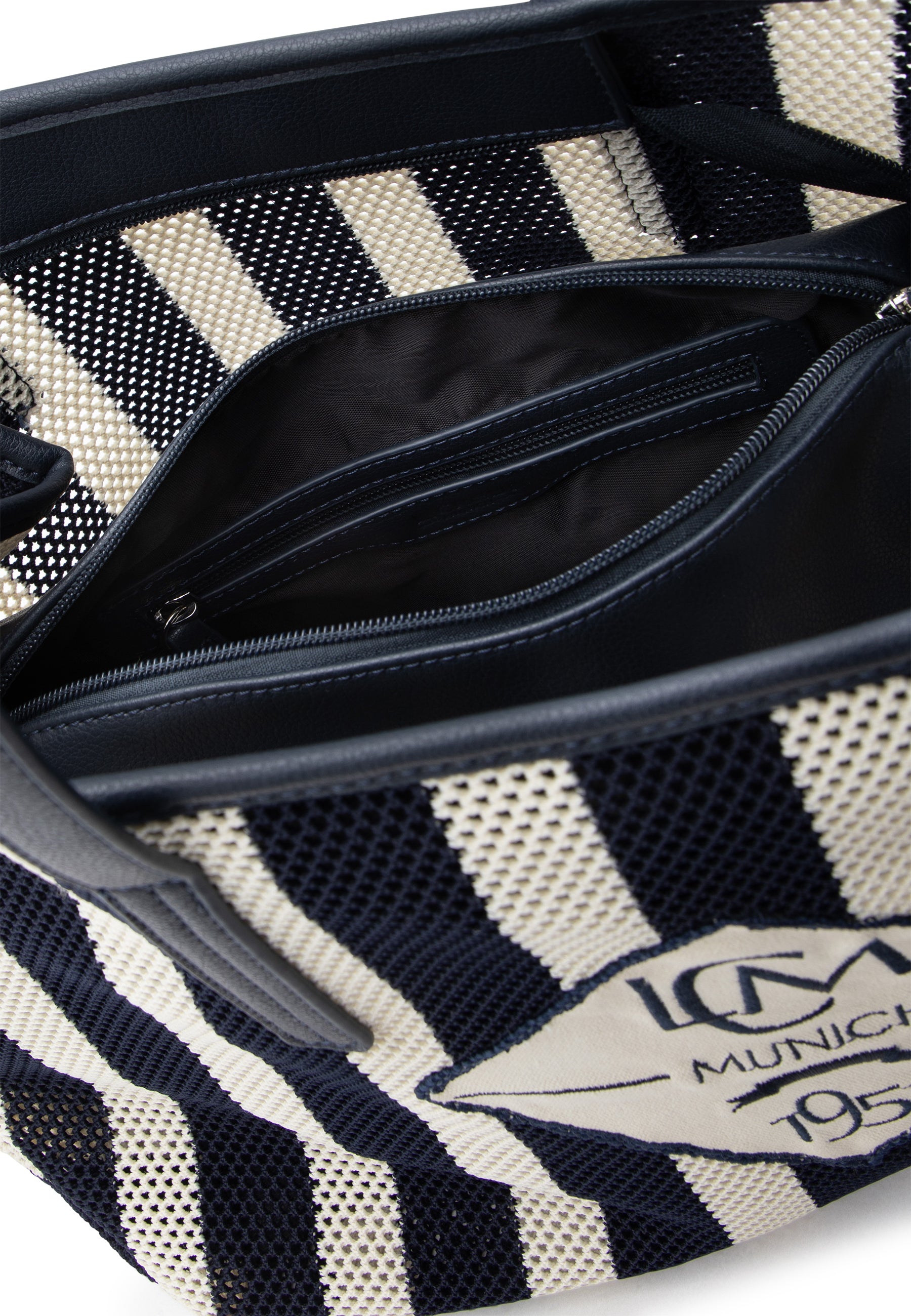 L.Gredi Handtasche Marine / Weiss