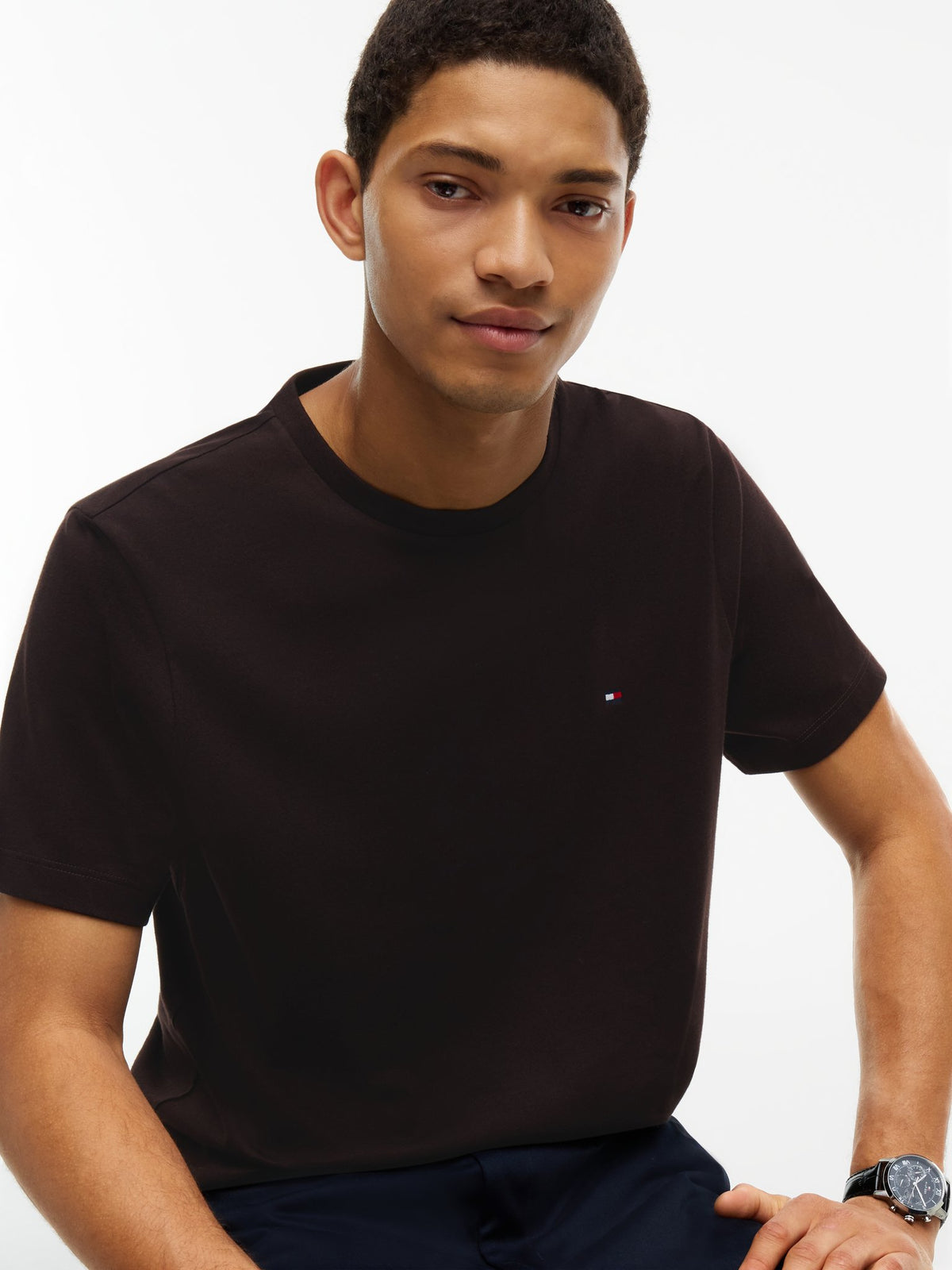 Tommy Hilfiger Herren T-Shirts kurz Hjt Brown