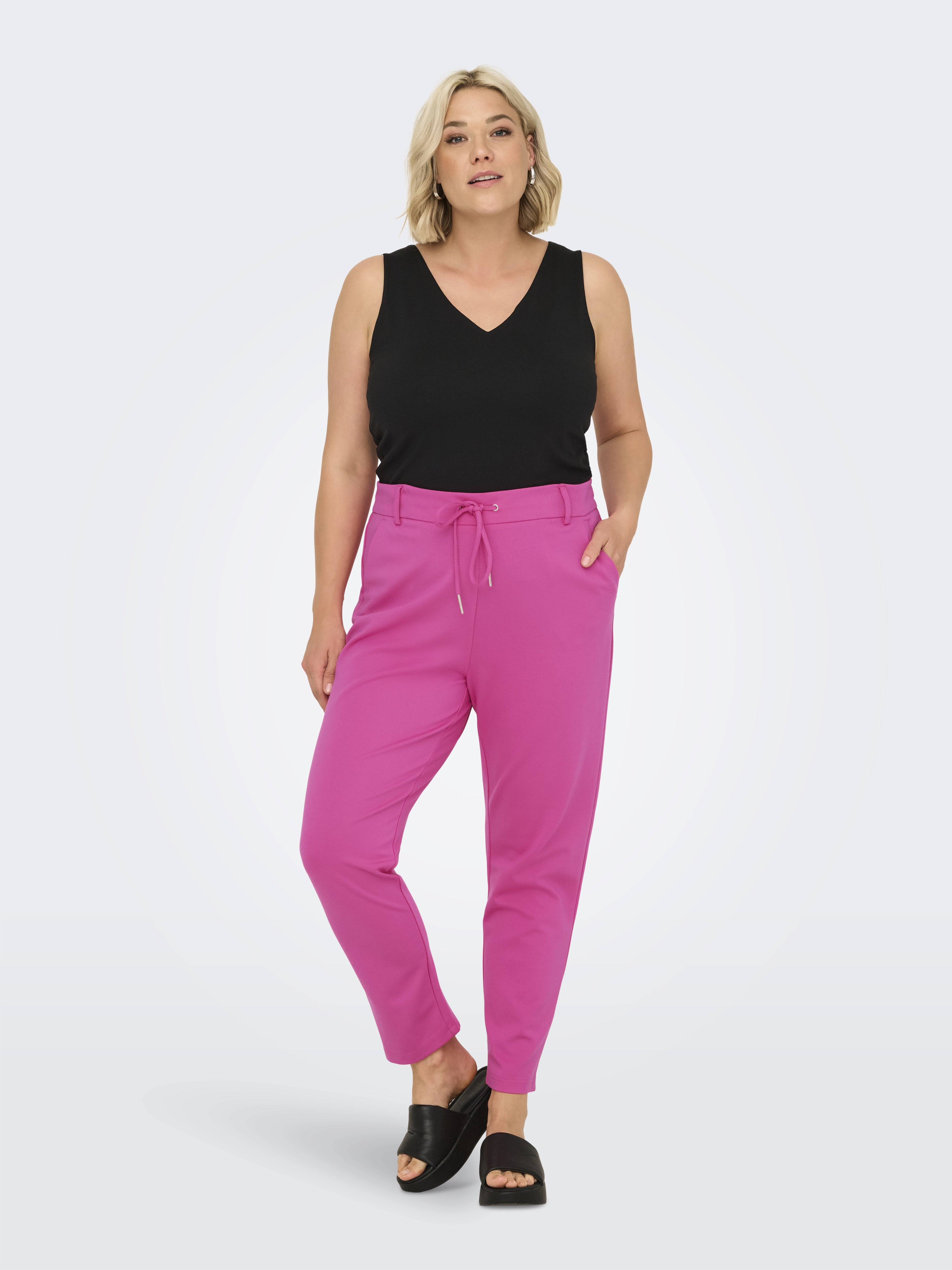 Only Caramkoma Damen Hosen Fuchsia Fedora