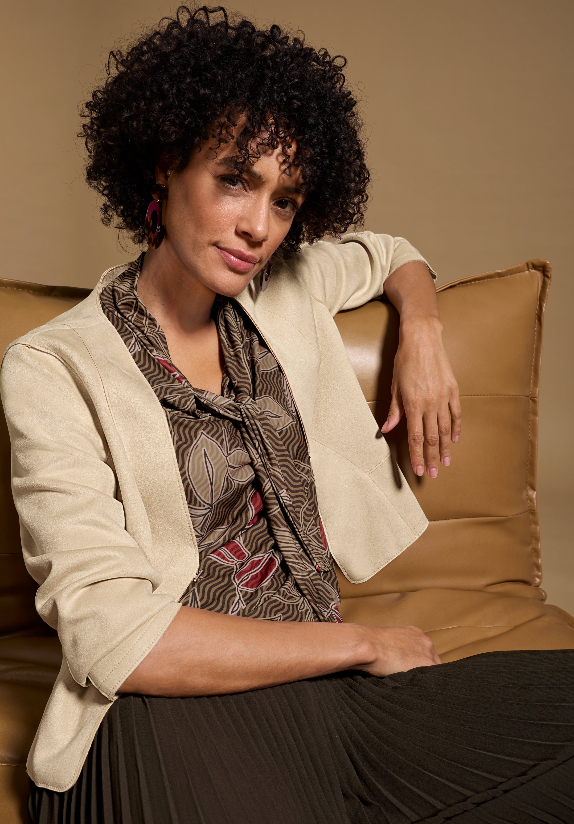 Bianca Damen Blazer Light Sherry
