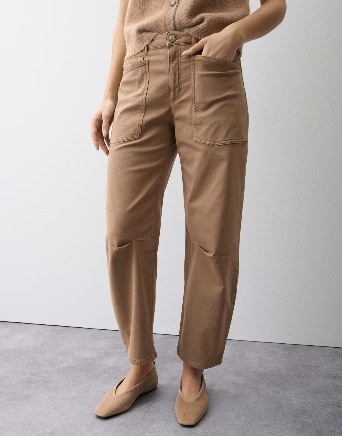 Opus Pants Damen Jeans Light Moc
