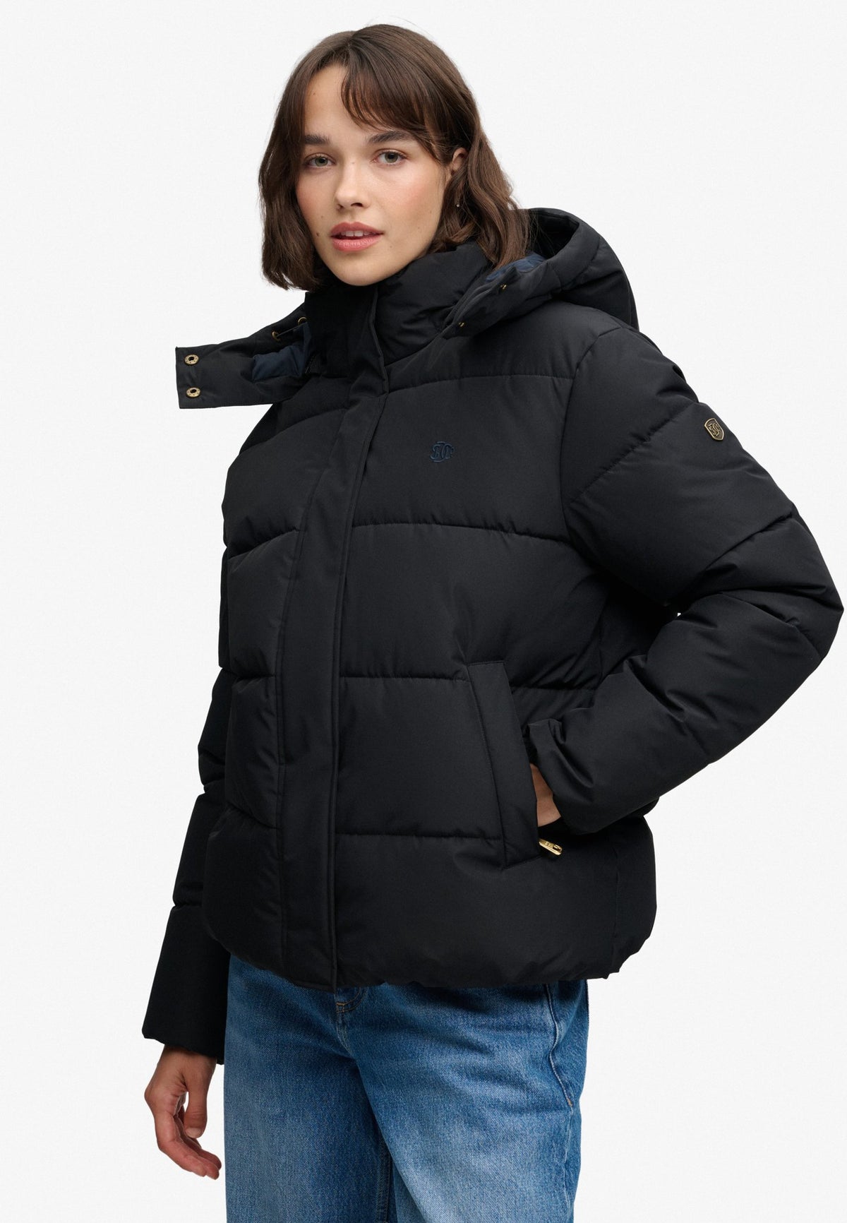Superdry Damen Jacken A Black