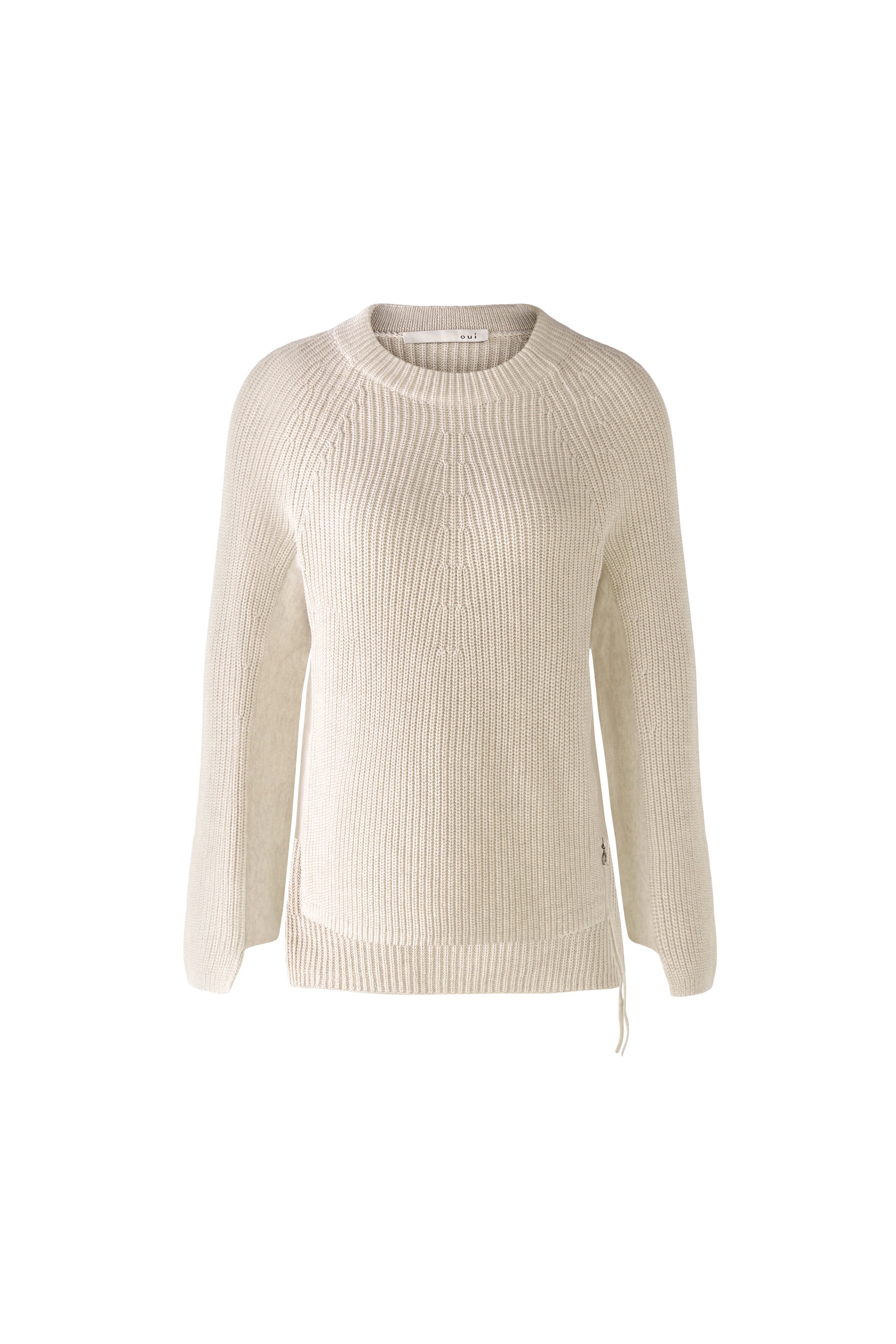 Oui Damen Pullover Offwhite M