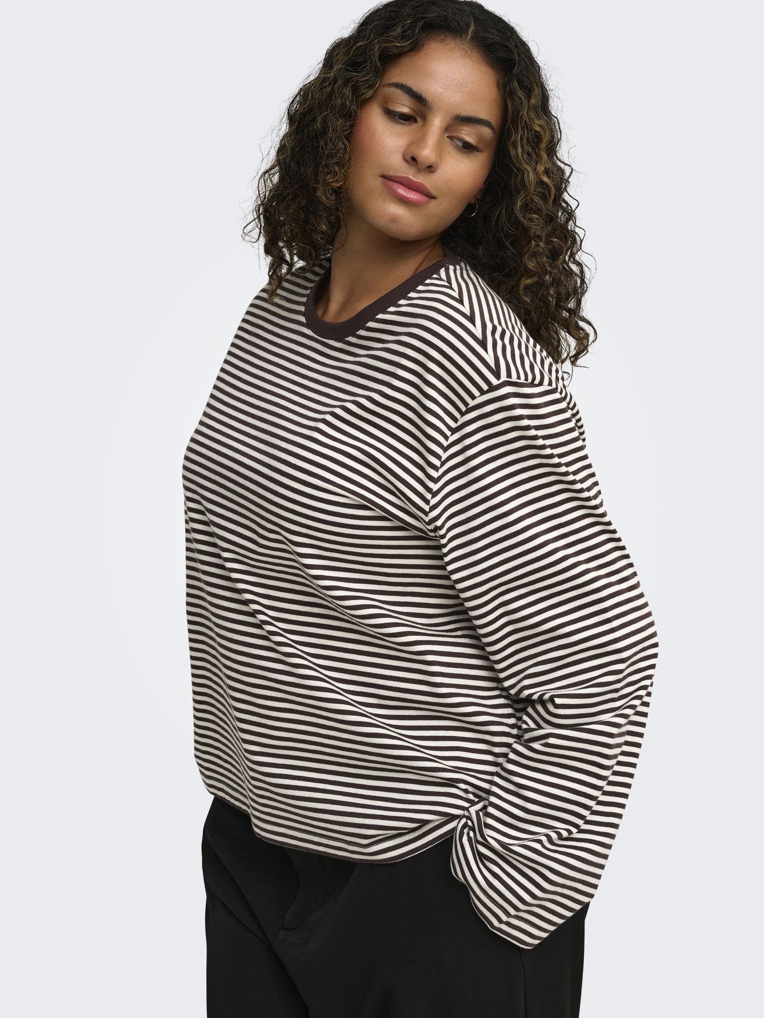 Only Caramkoma Damen T-Shirts Coffee Bean/Clo