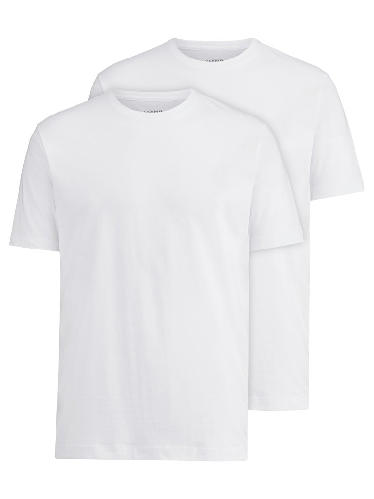 Olymp Herren T-Shirts kurz Weiss