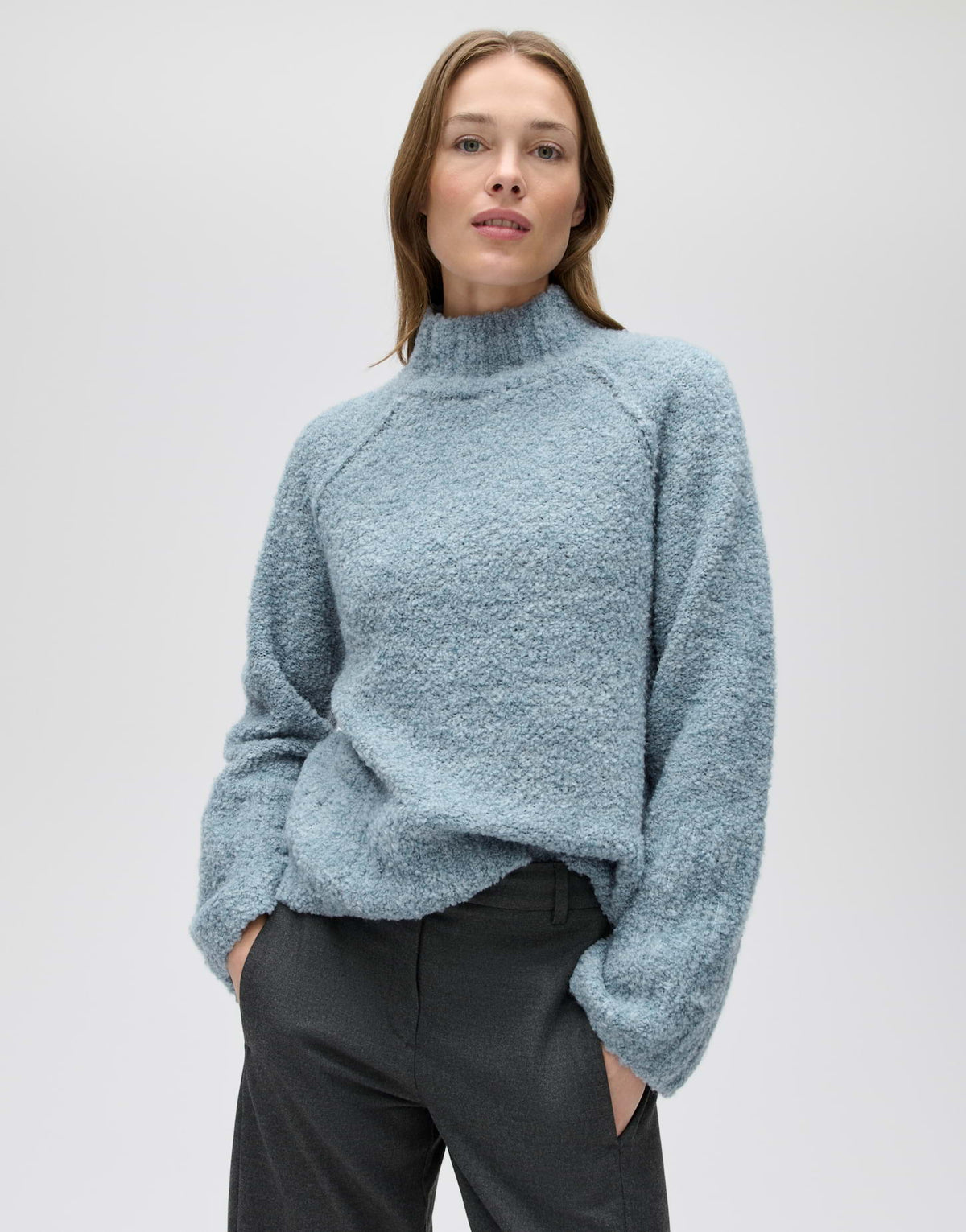 Opus Damen Pullover Dusty Aqua