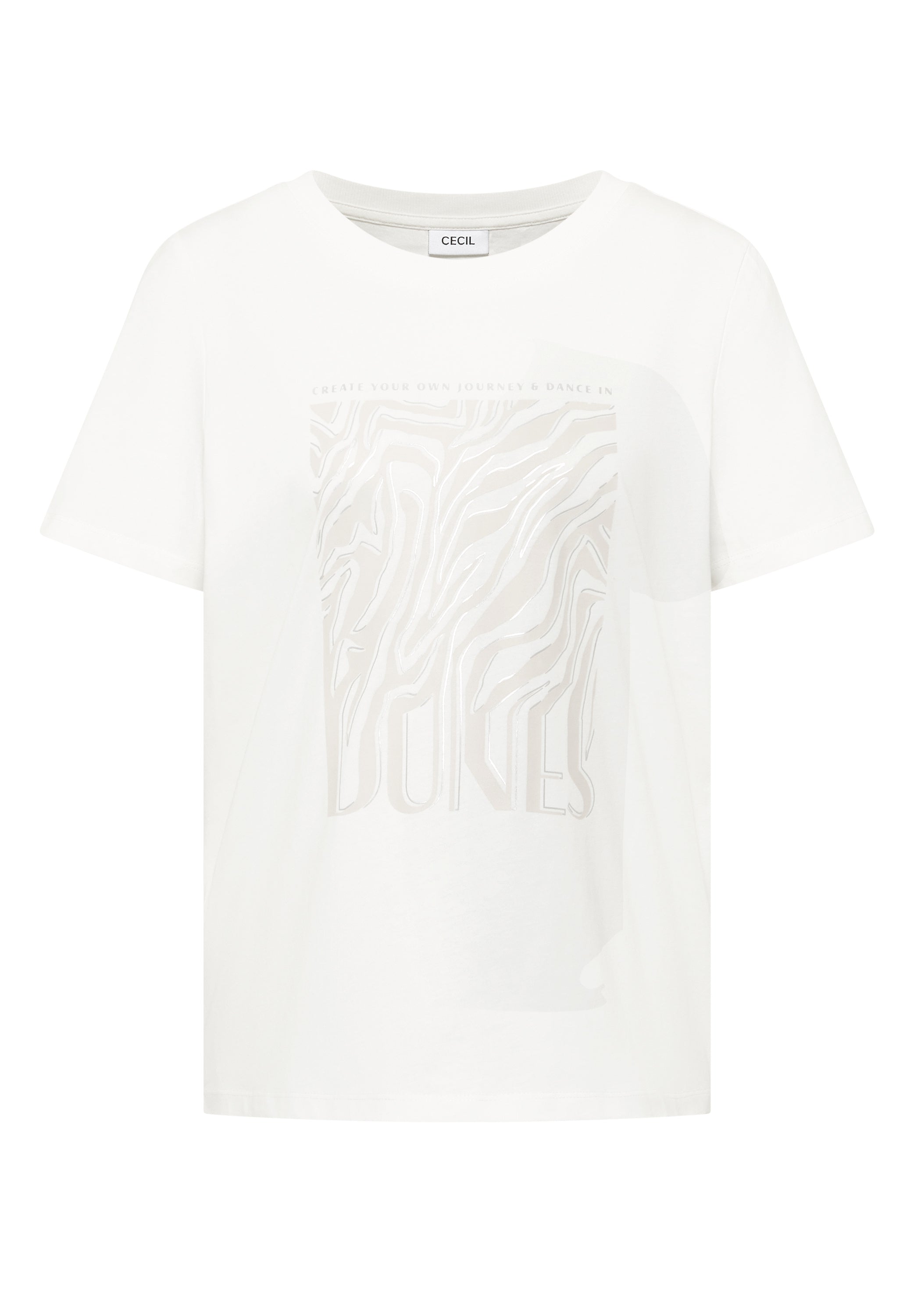 Cecil Damen T-Shirts Vanilla W
