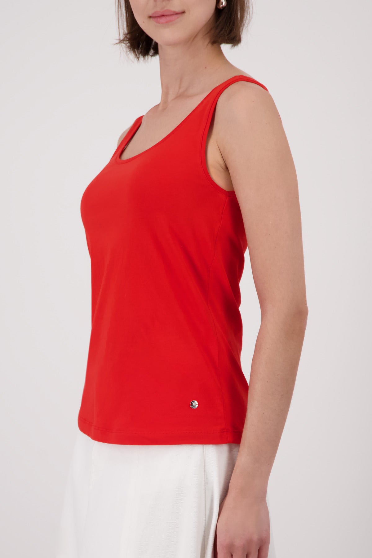 Monari Damen Tops Coral Red