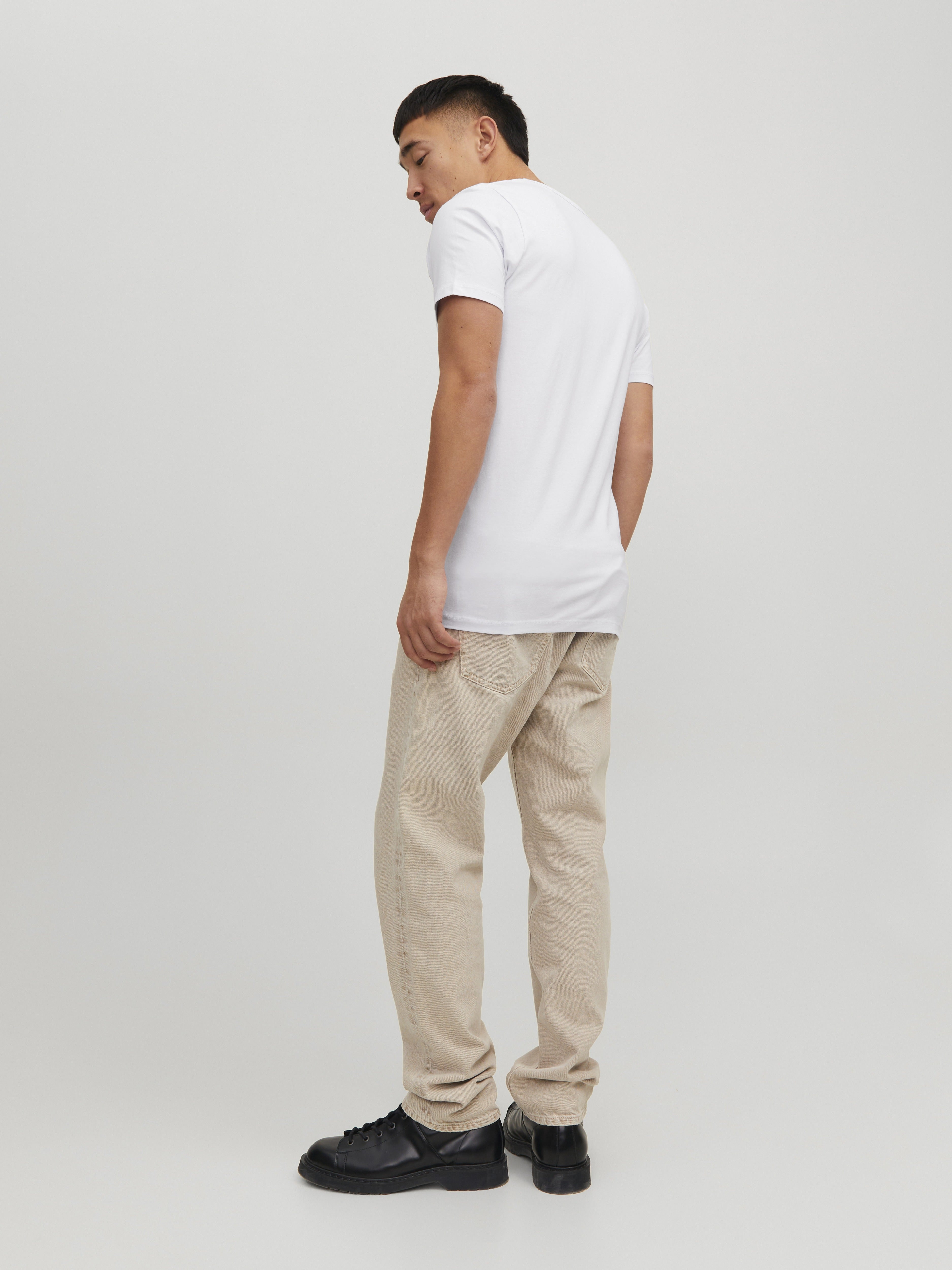 Jack & Jones Herren T-Shirts kurz Opt White