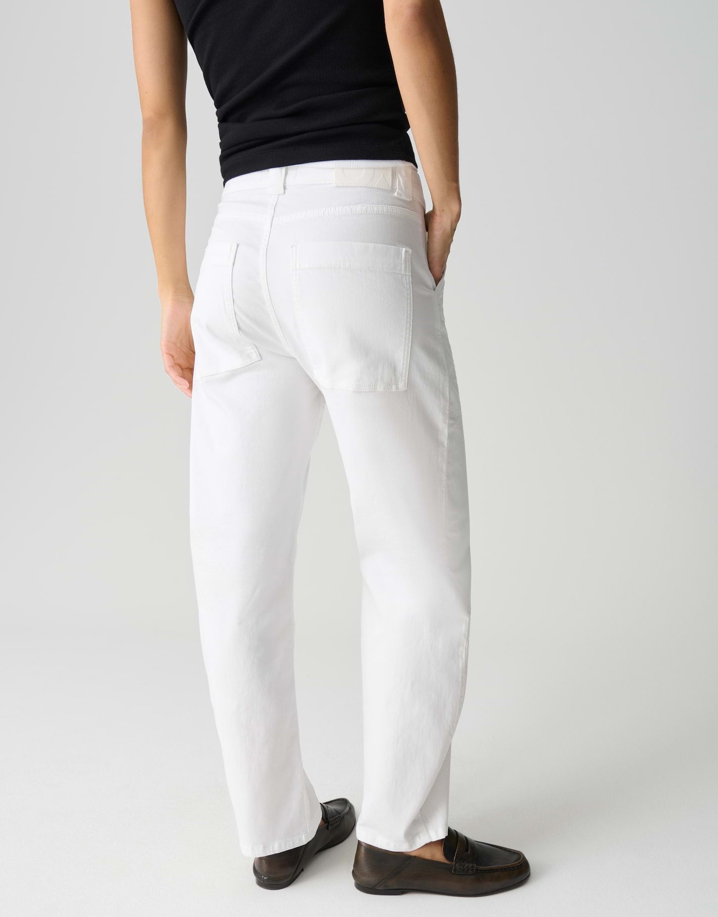 Opus Pants Damen Jeans White