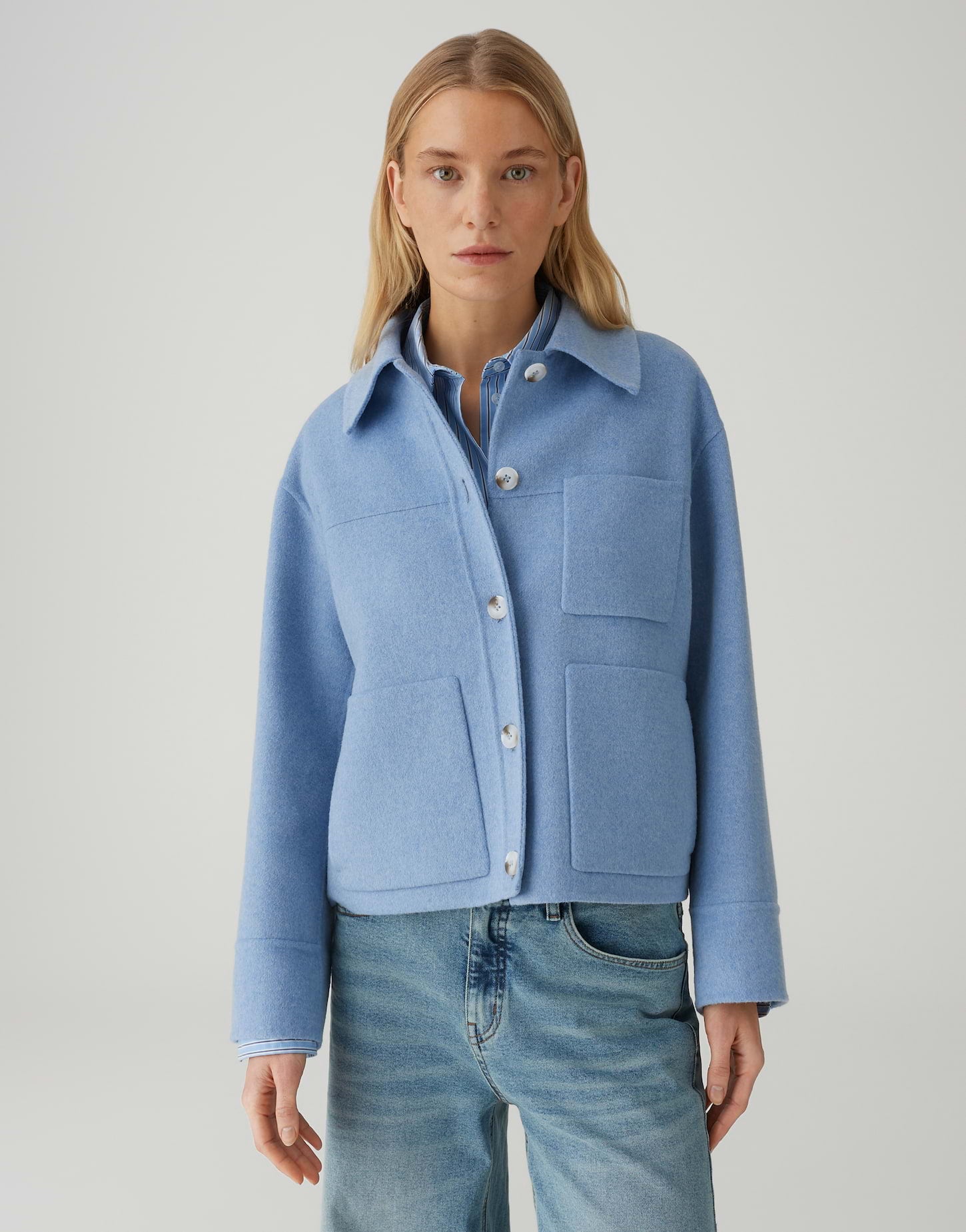 Opus Damen Jacken Water Blue