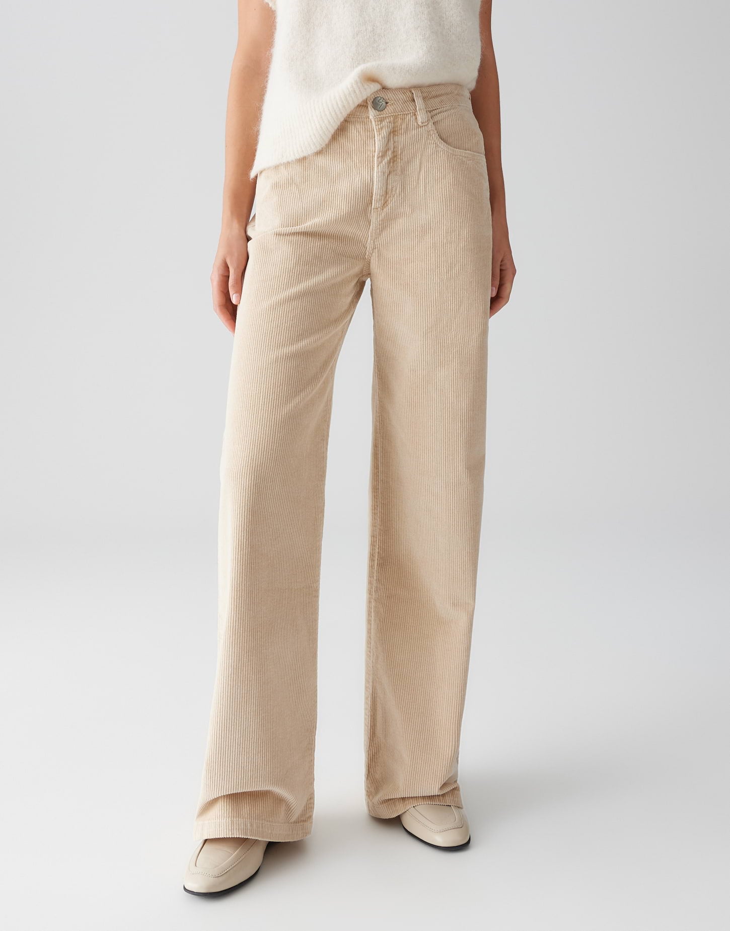 Opus Damen Jeans Macadamia