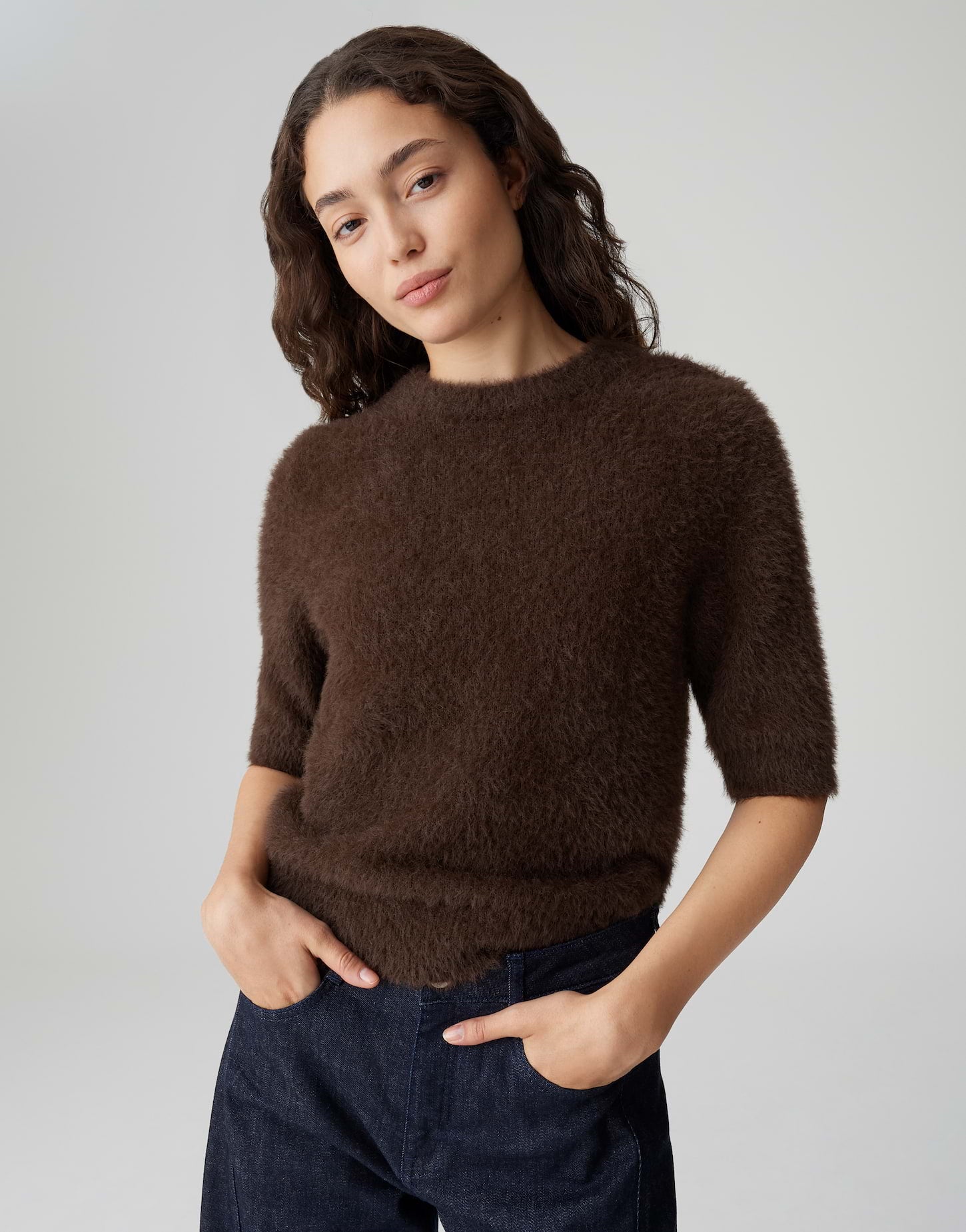 Opus Damen Pullover Coffee Bean