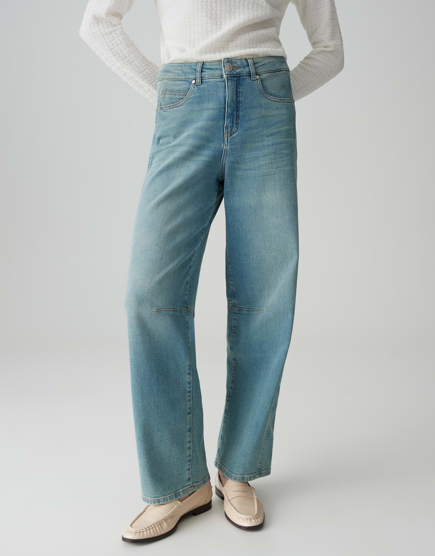 Opus Pants Damen Jeans Light Ice
