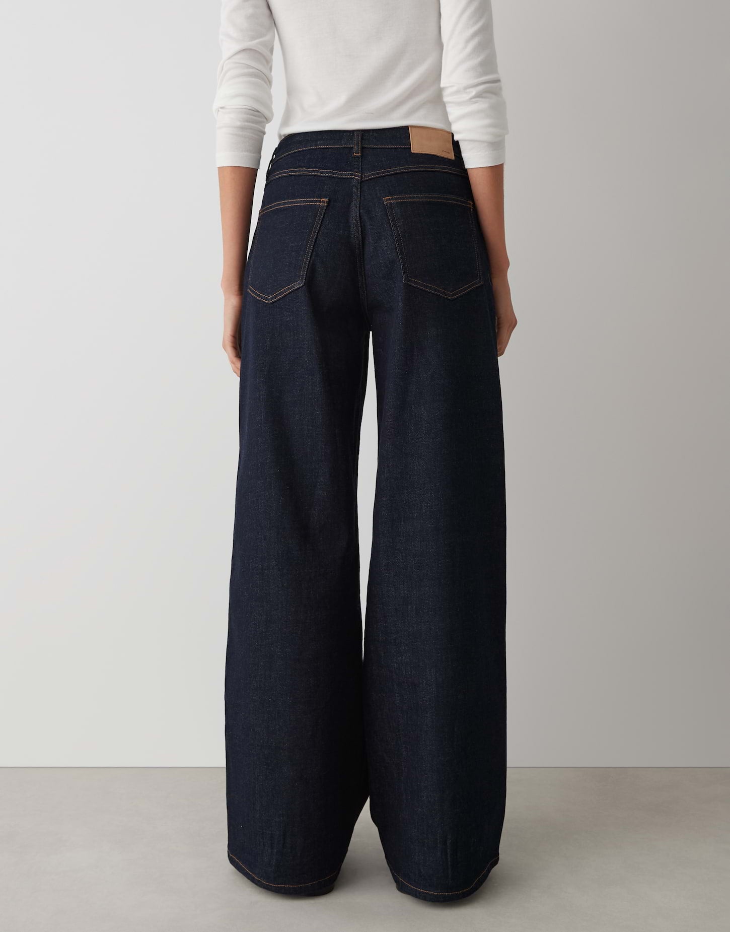 Opus Damen Jeans Dark Rinsed Blu