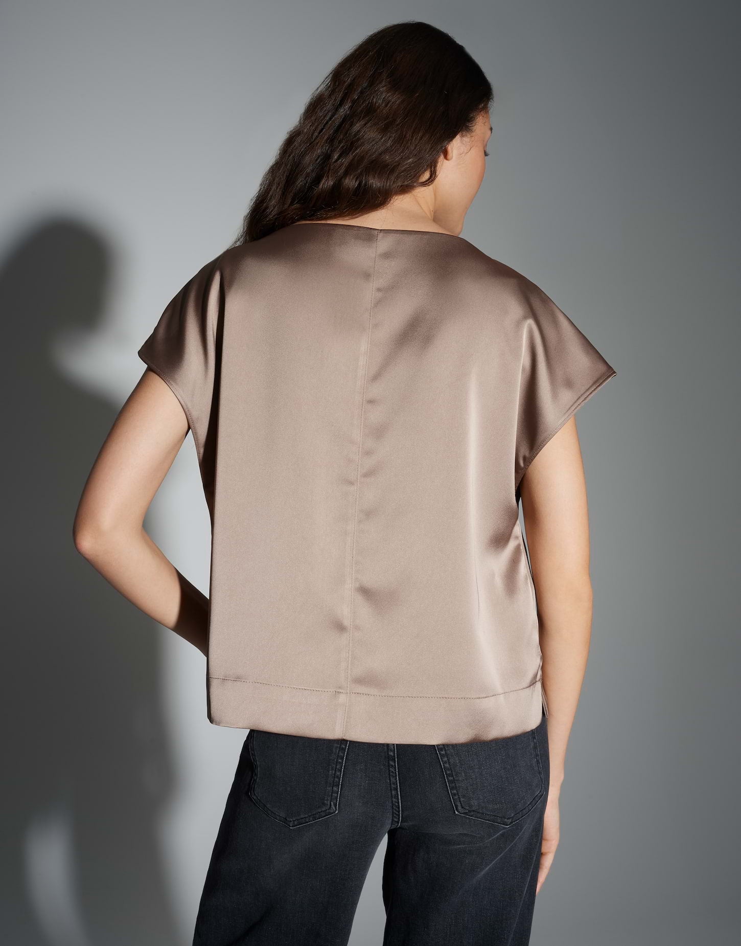Opus Damen Blusen Warm Taupe