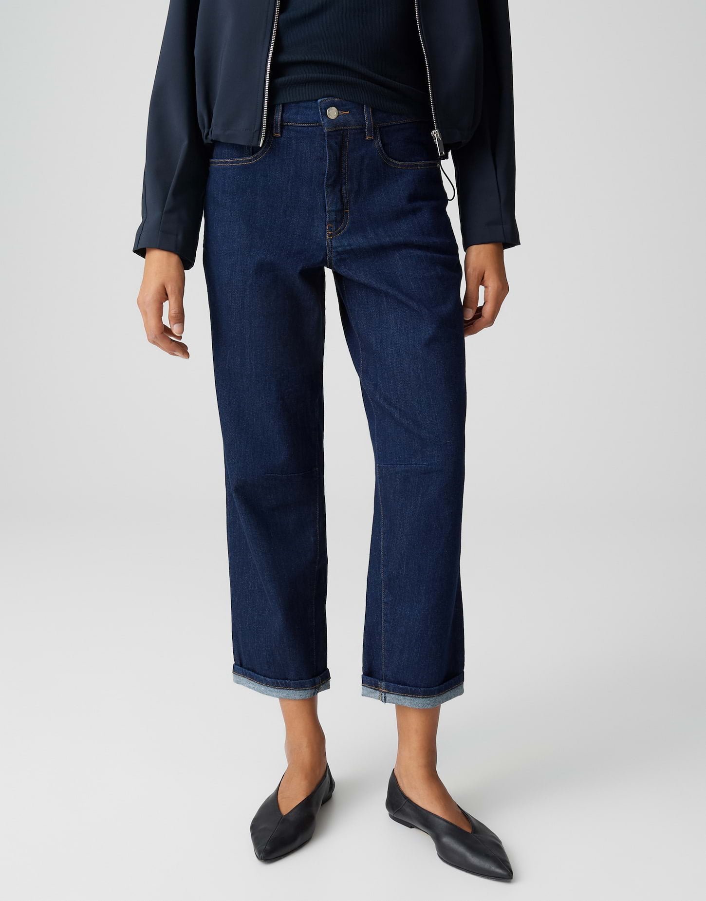 Opus Pants Damen Jeans Dark Rins