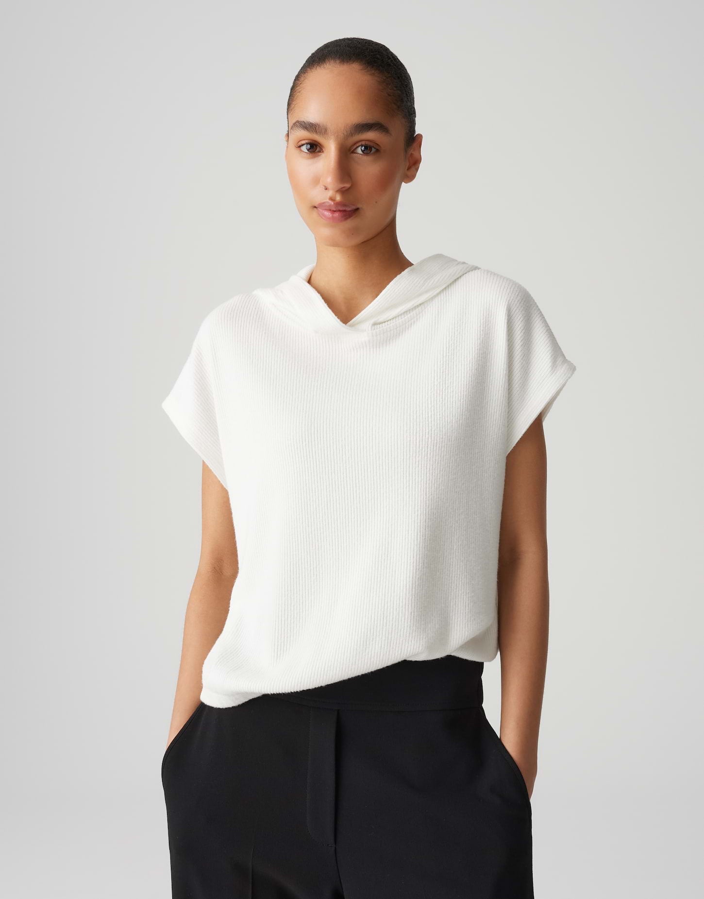 Opus Damen T-Shirts Milk