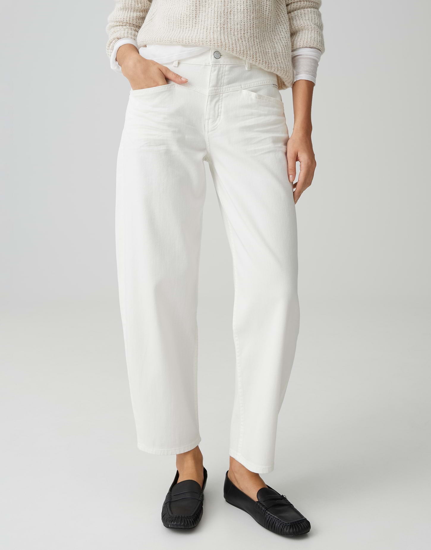 Opus Pants Damen Jeans Milk