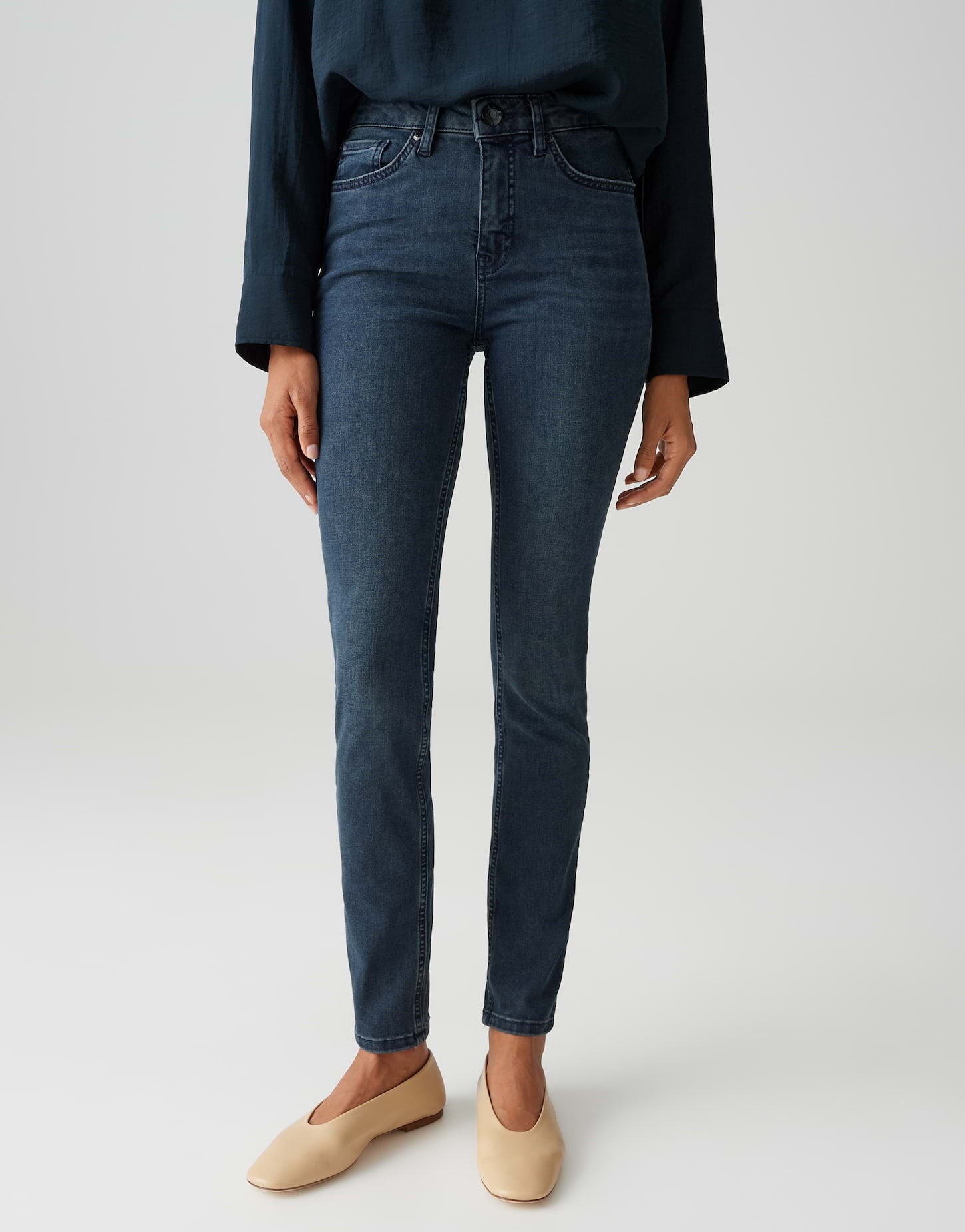 Opus Damen Jeans Deep Blue Black