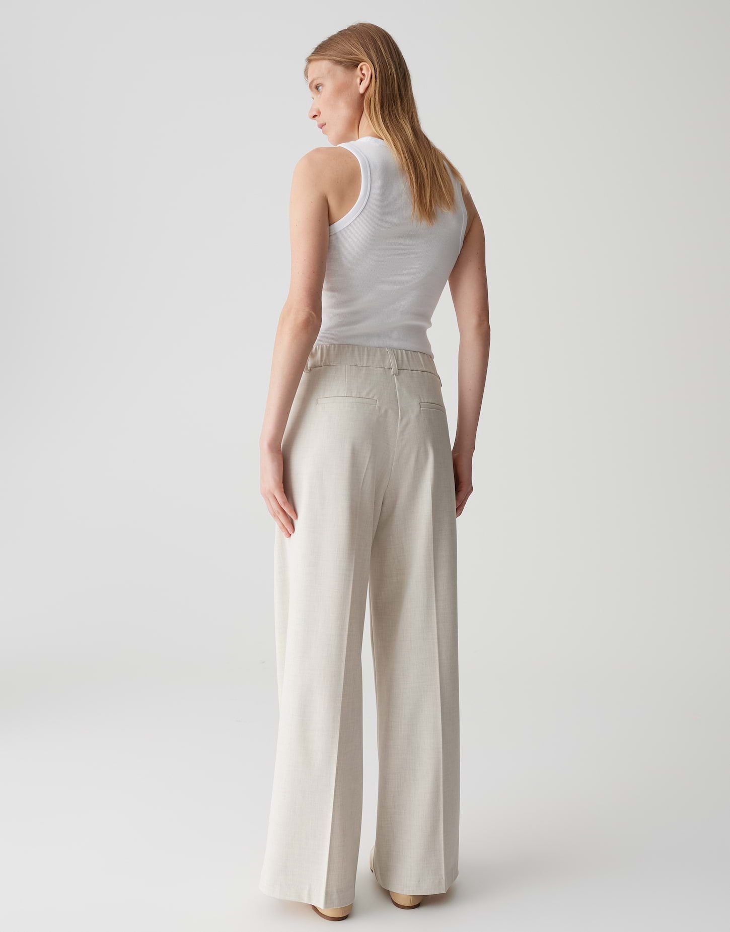 Opus Pants Damen Hosen Natural G