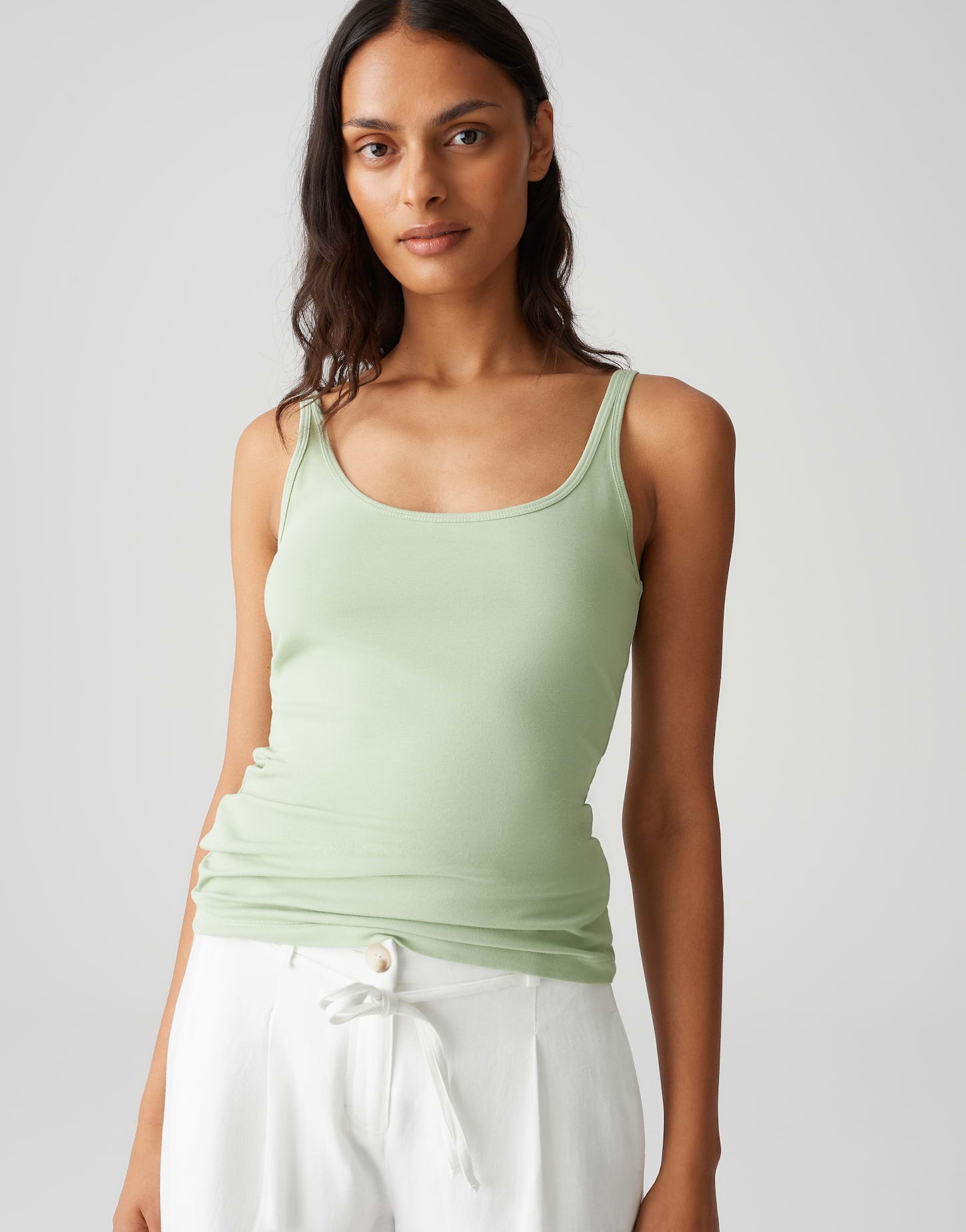 Opus Damen T-Shirts Green Glow