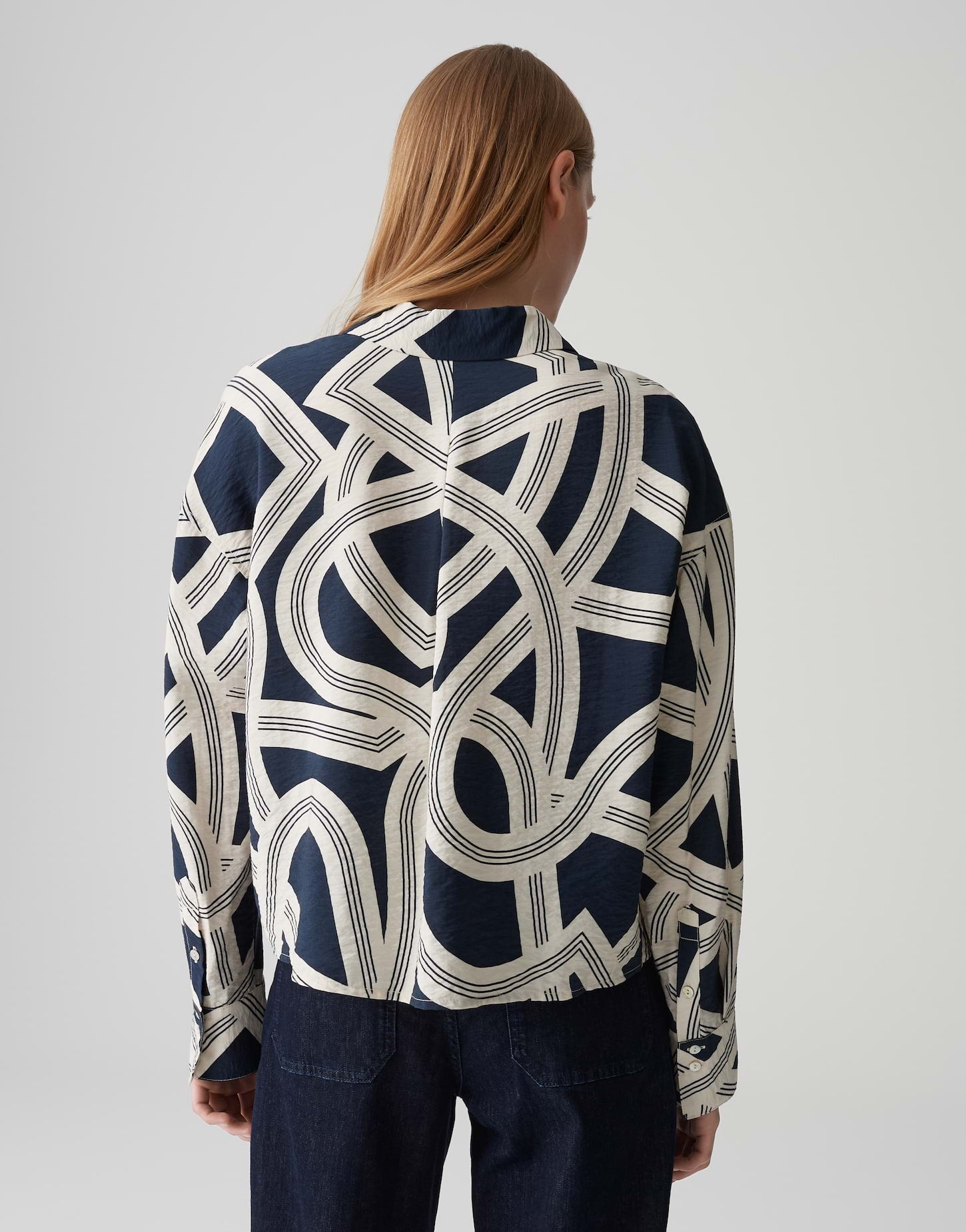 Opus Damen Blusen Coal Blue