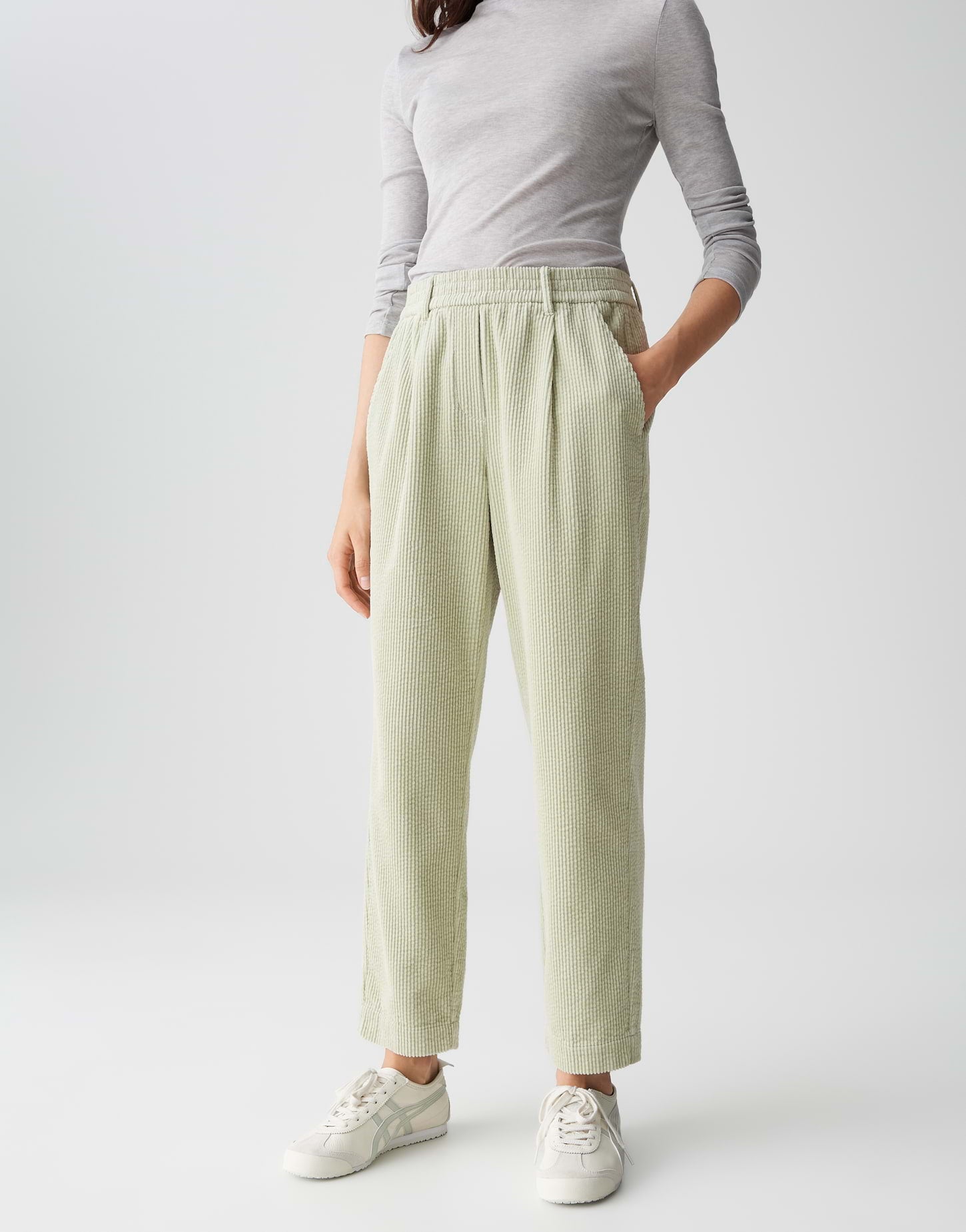 Opus Damen Hosen Soft Matcha