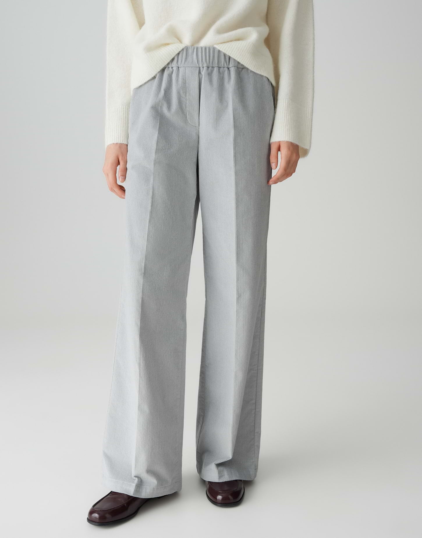 Opus Pants Damen Hosen  Hazy Fog M