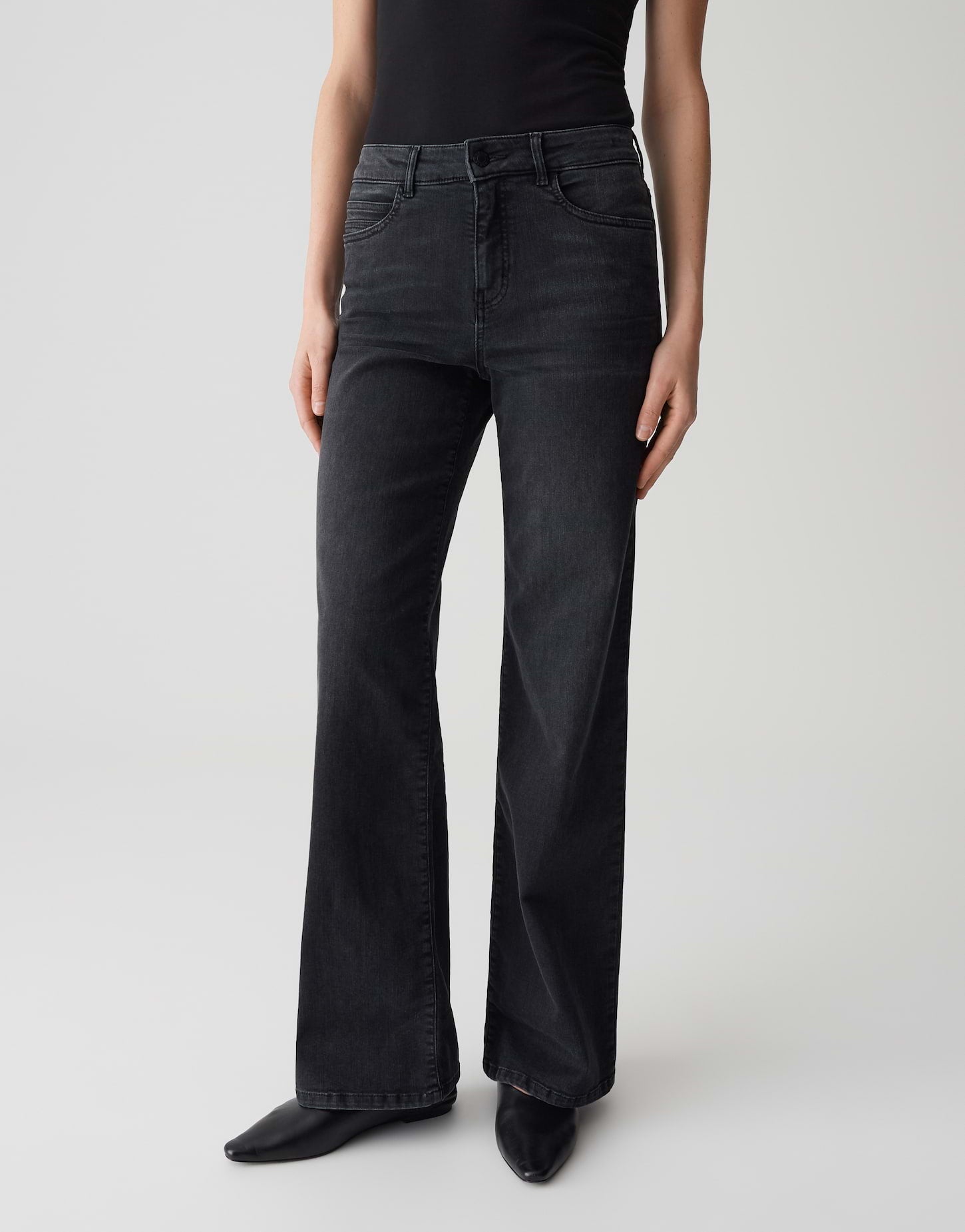 Opus Pants Damen Jeans Washed Bl