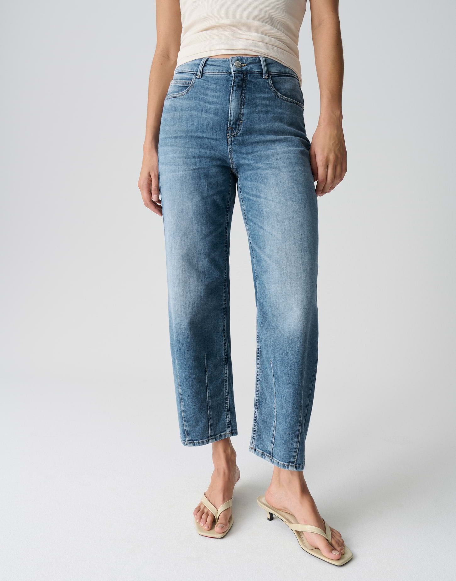 Opus Pants Damen Jeans Dark Powd