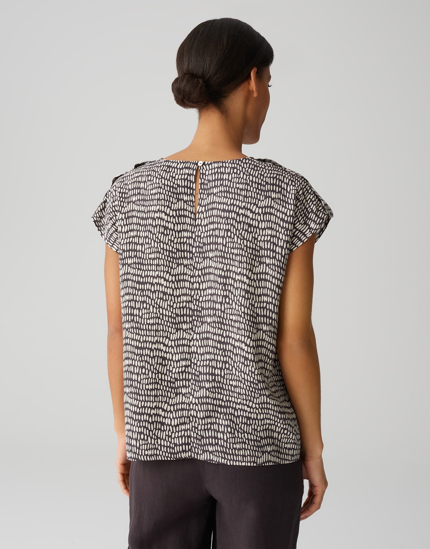 Opus Damen Blusen Midnight Brown