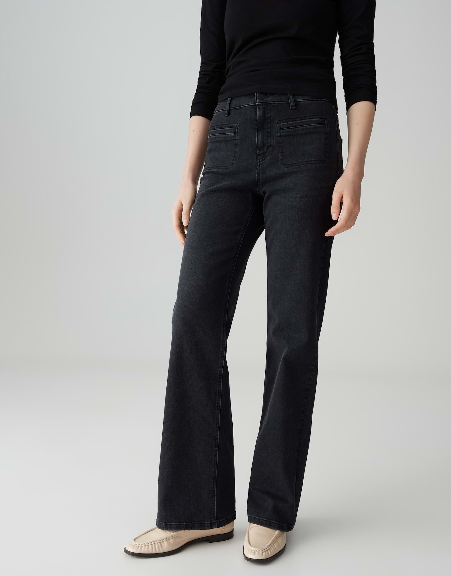 Opus Pants Damen Jeans Washed Bl