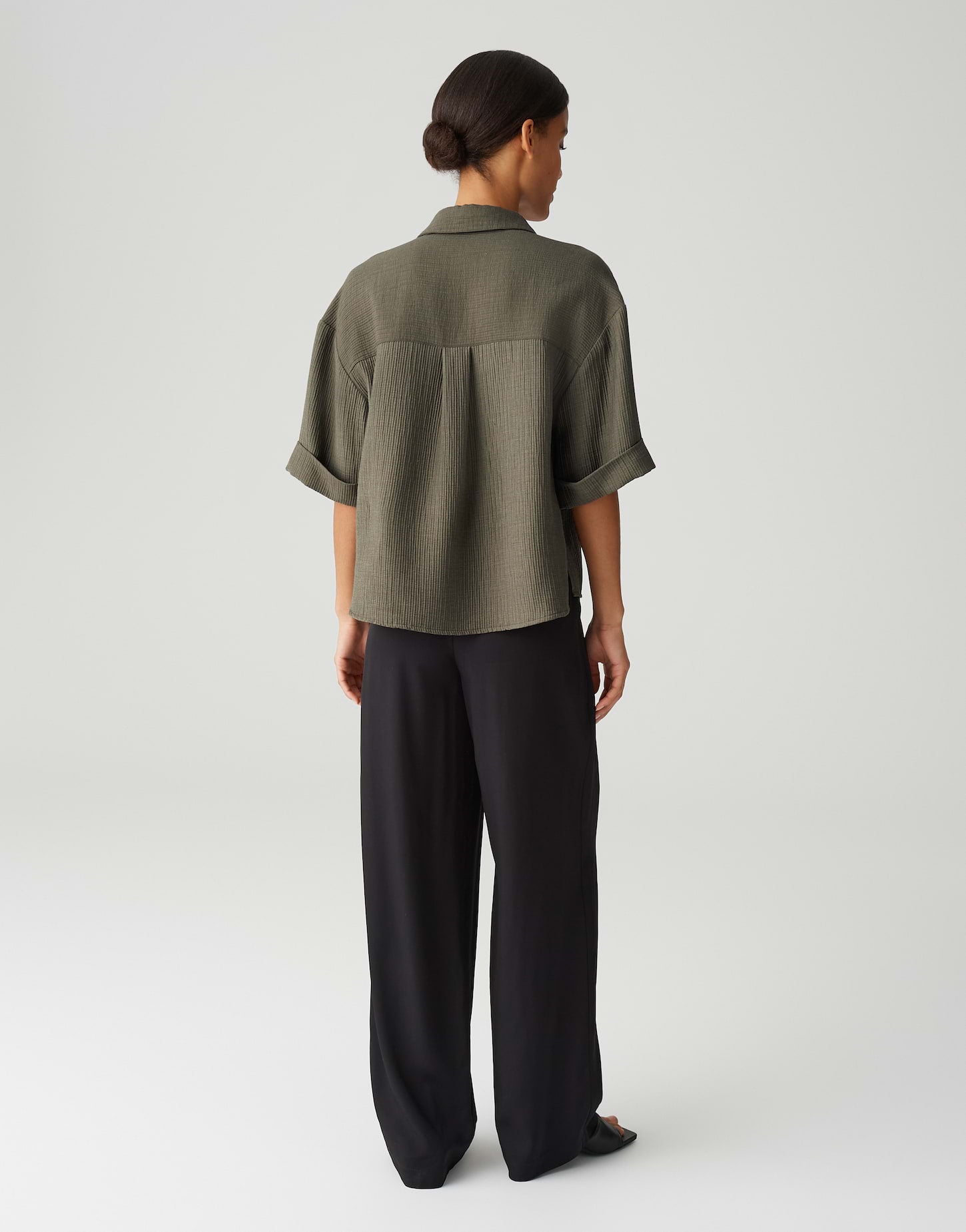 Opus Damen Blusen Olive Leaf
