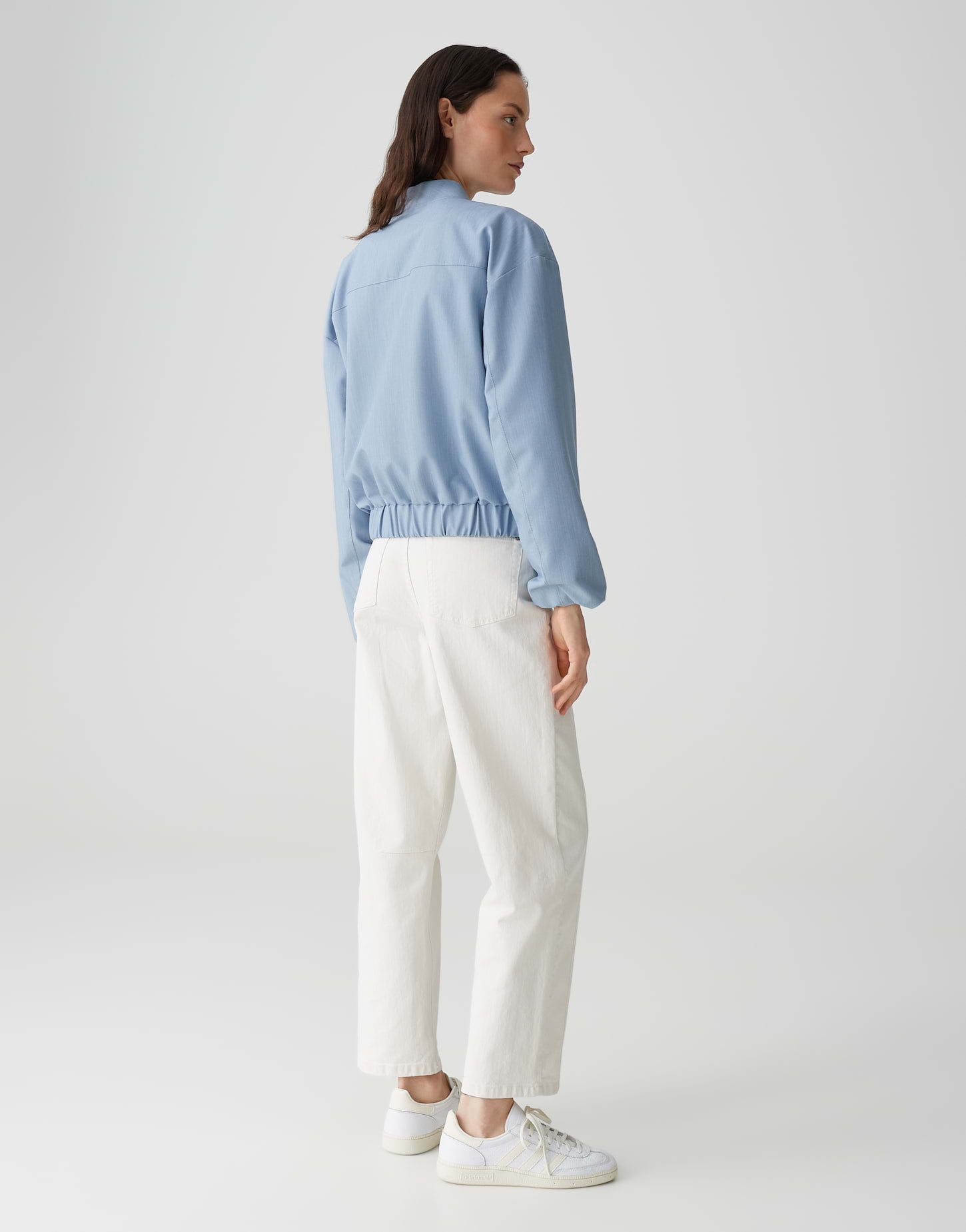 Opus Damen Blazer Oxford Blue